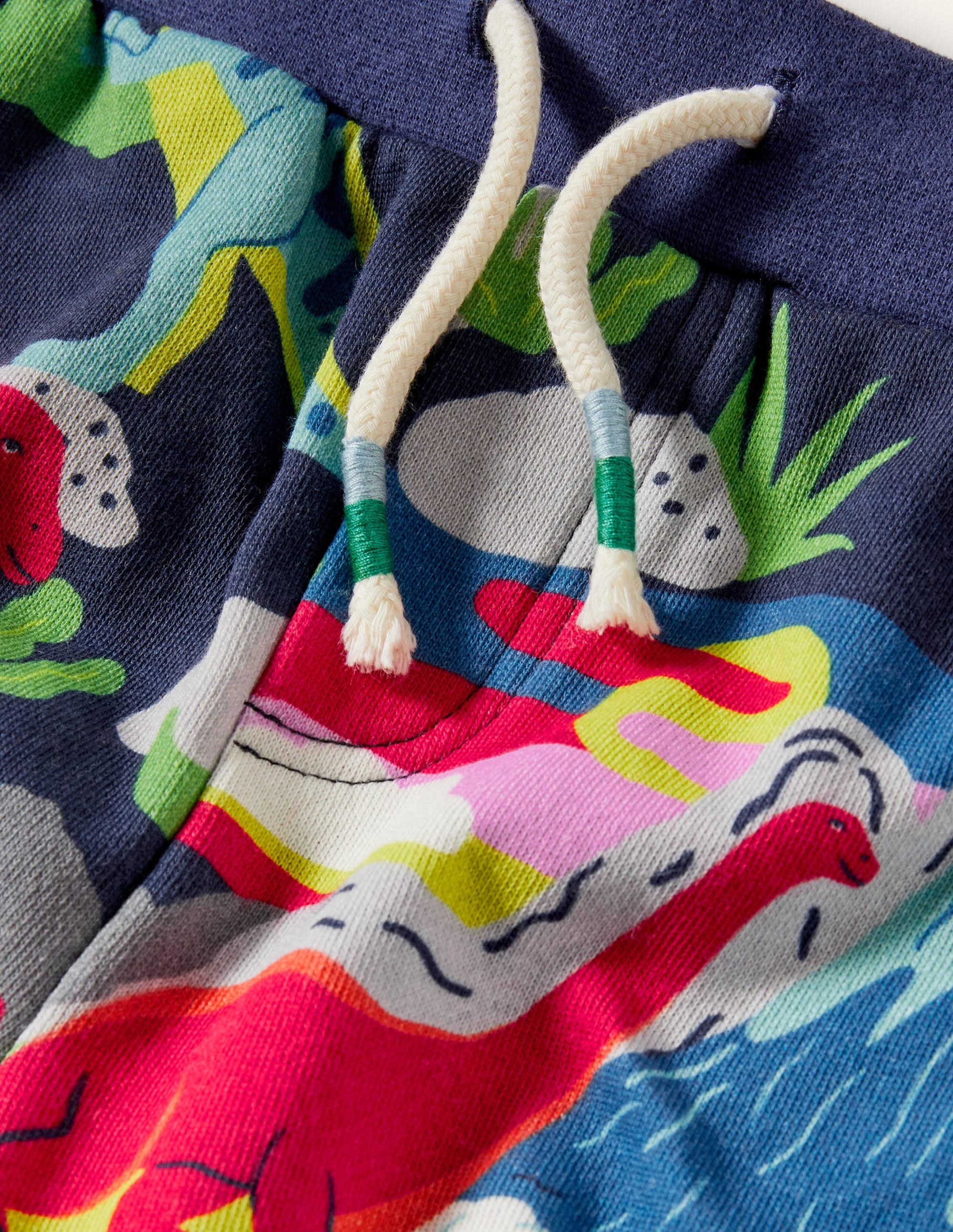 Short de survêtement imprimé-Motif Dino Sunset bleu tribord - Image 3