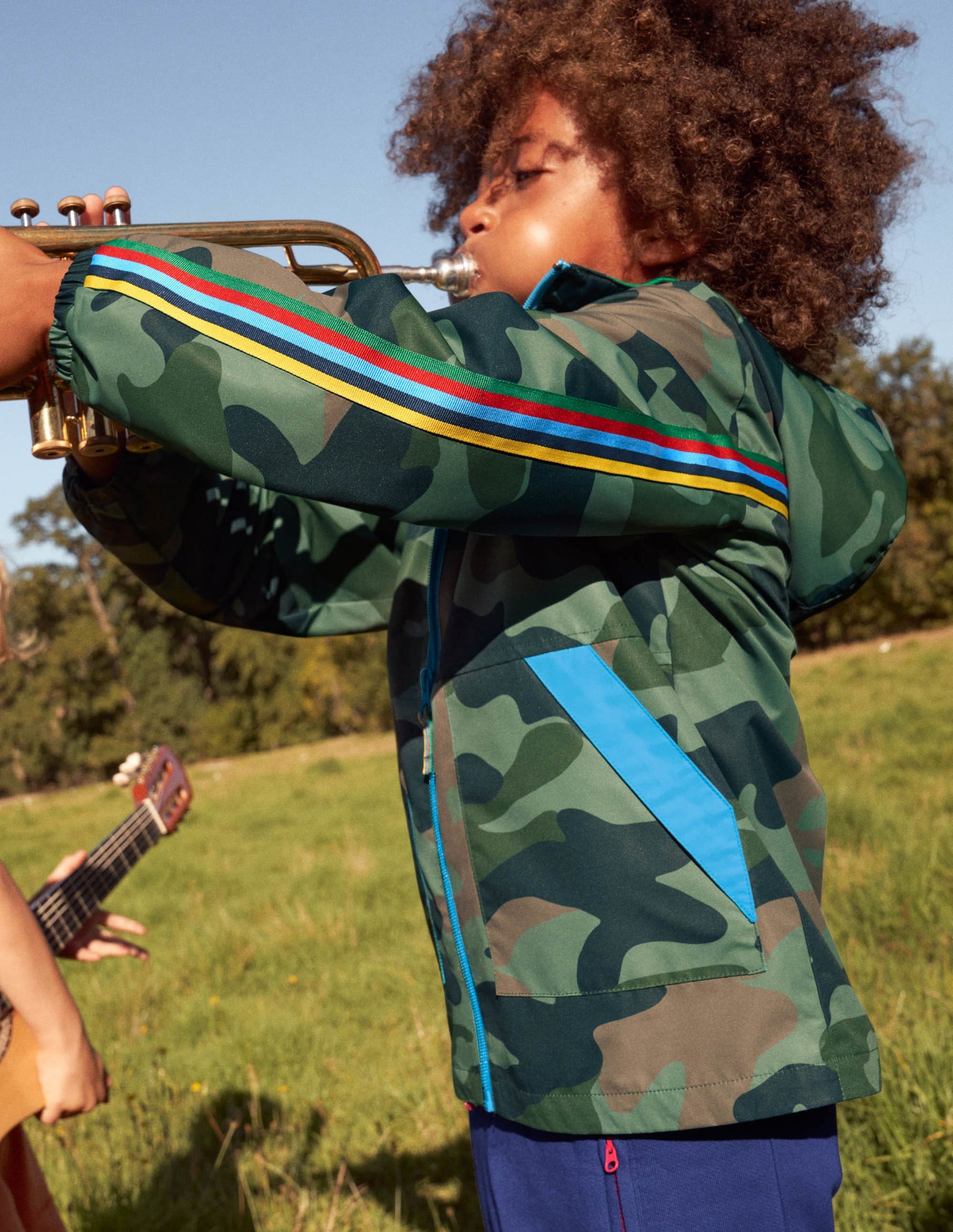 Anorak mit Jerseyfutter-Rosmaringrün, Camouflage-2