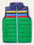 Doudoune sans manches repliable-Rayé multi vert des Highlands