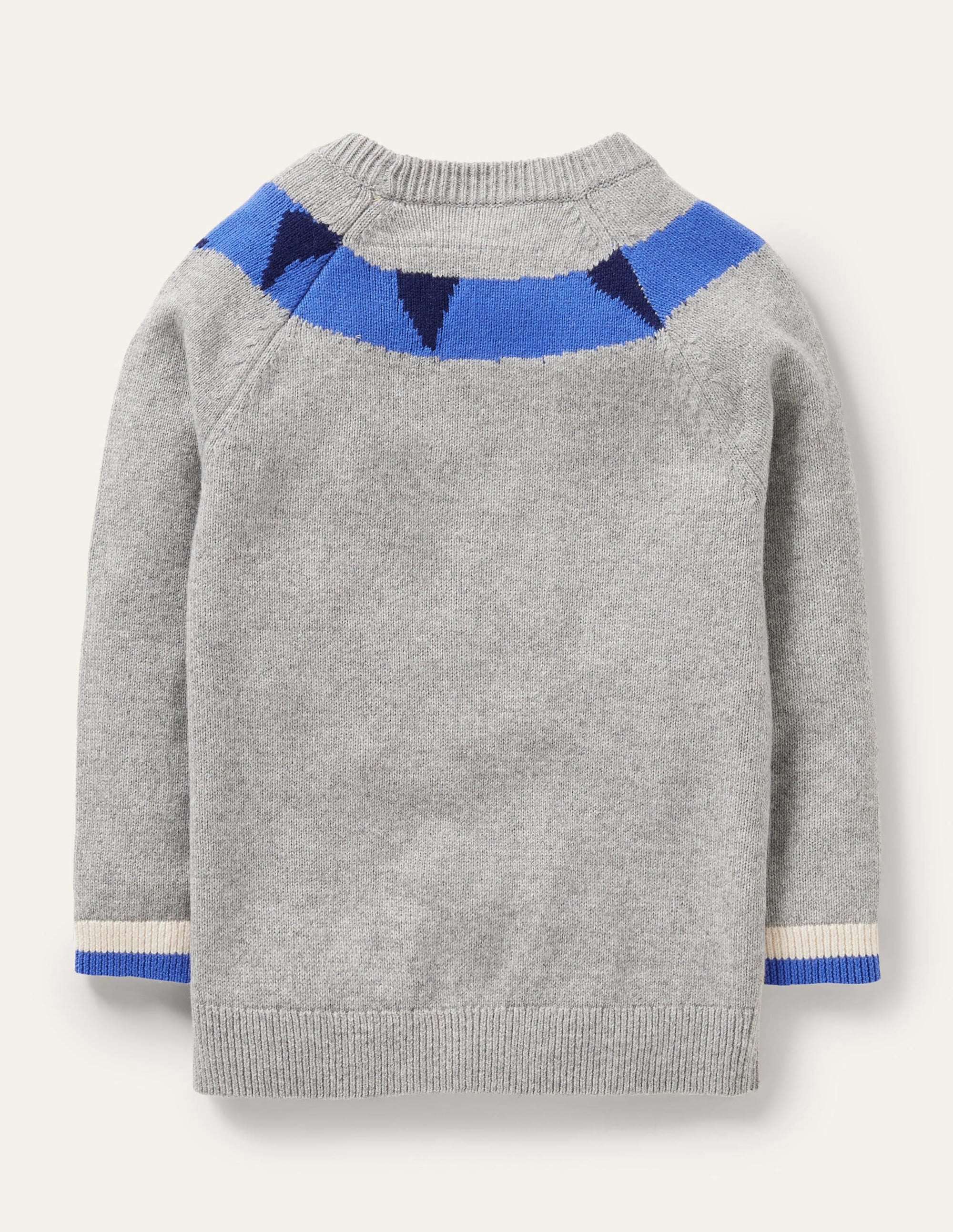 Fröhlicher Pullover-Grau Meliert, Dinosaurier - Image 2