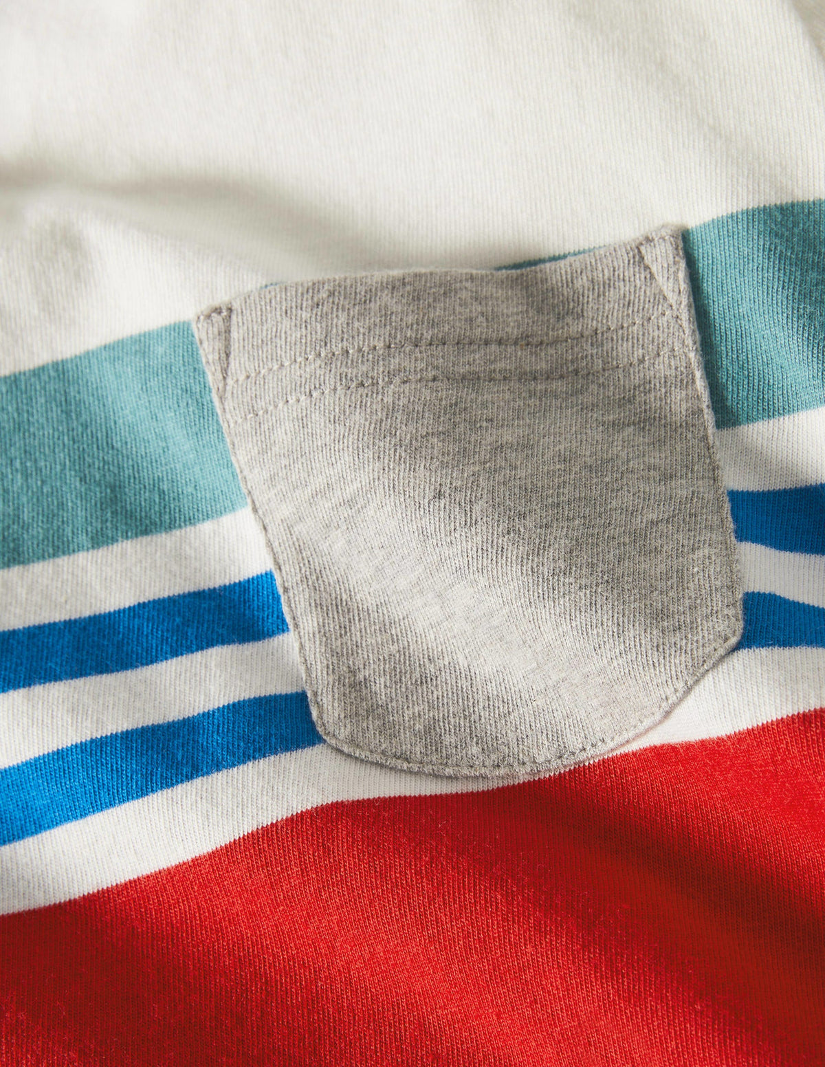 Fröhliches Breton-Oberteil-Bunt, Breit Gestreift-3