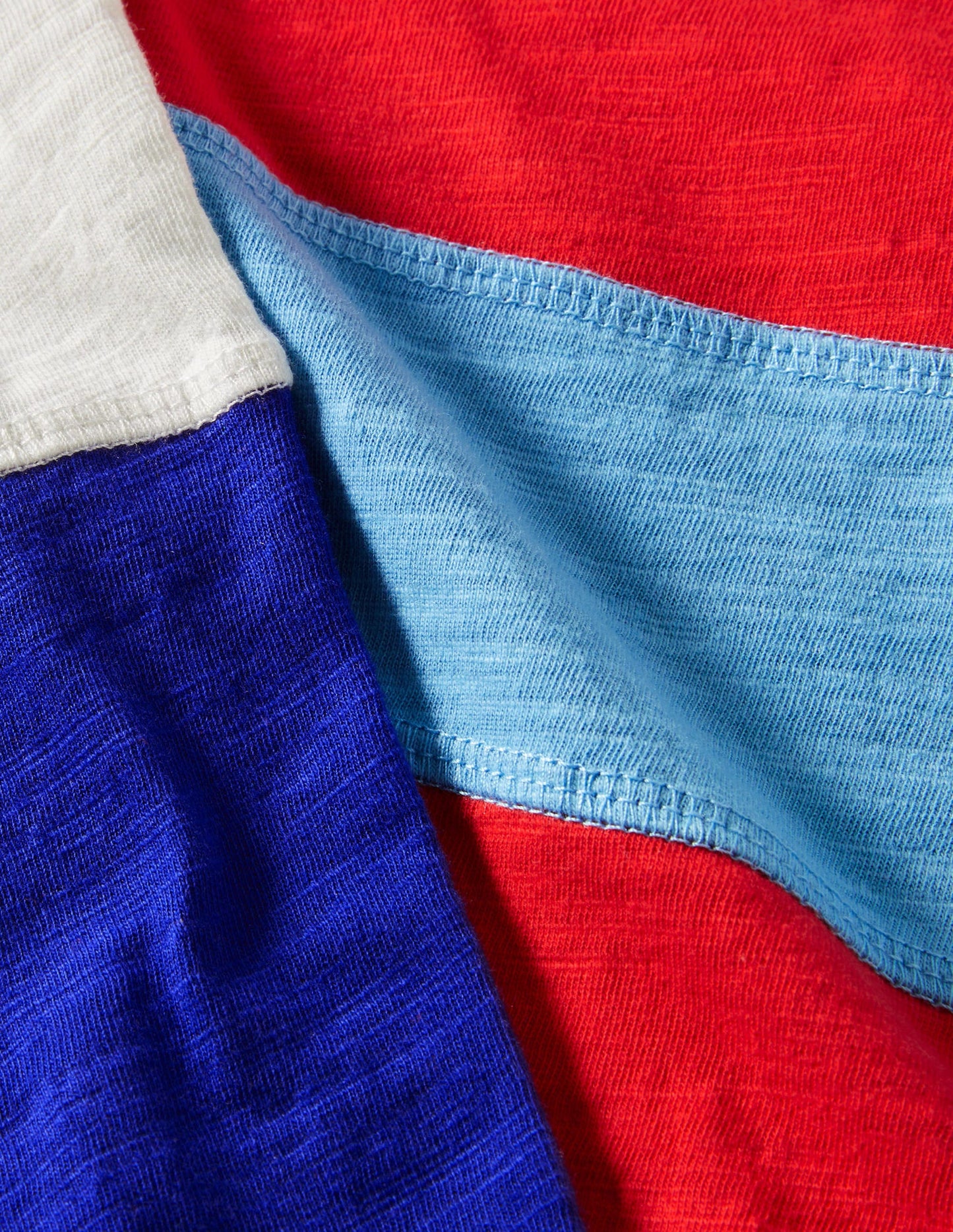 T-shirt manches longues sportif-Colourblock rouge