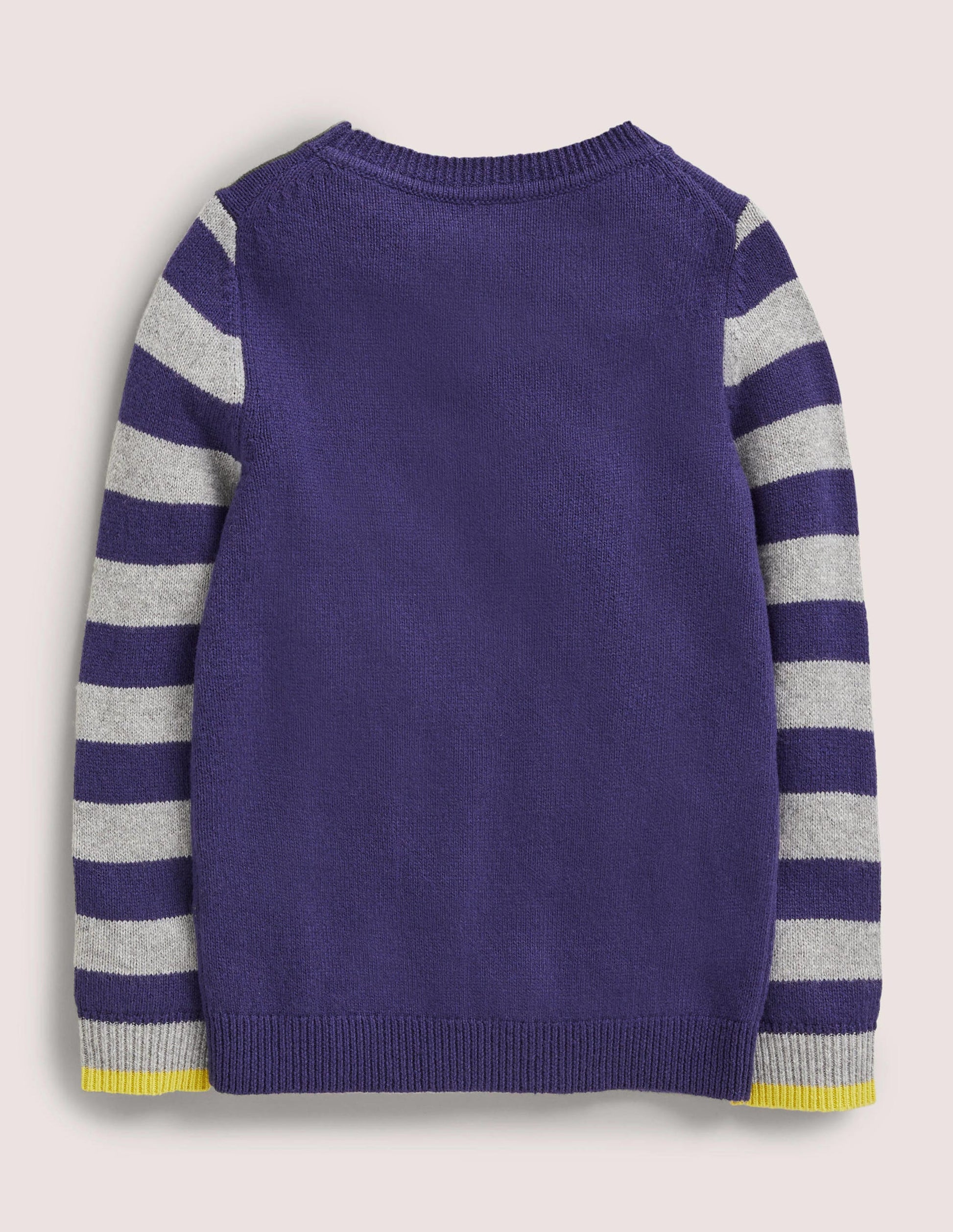 Gemusterter Pullover mit Logo-Schuluniform-Navy, Planeten-2