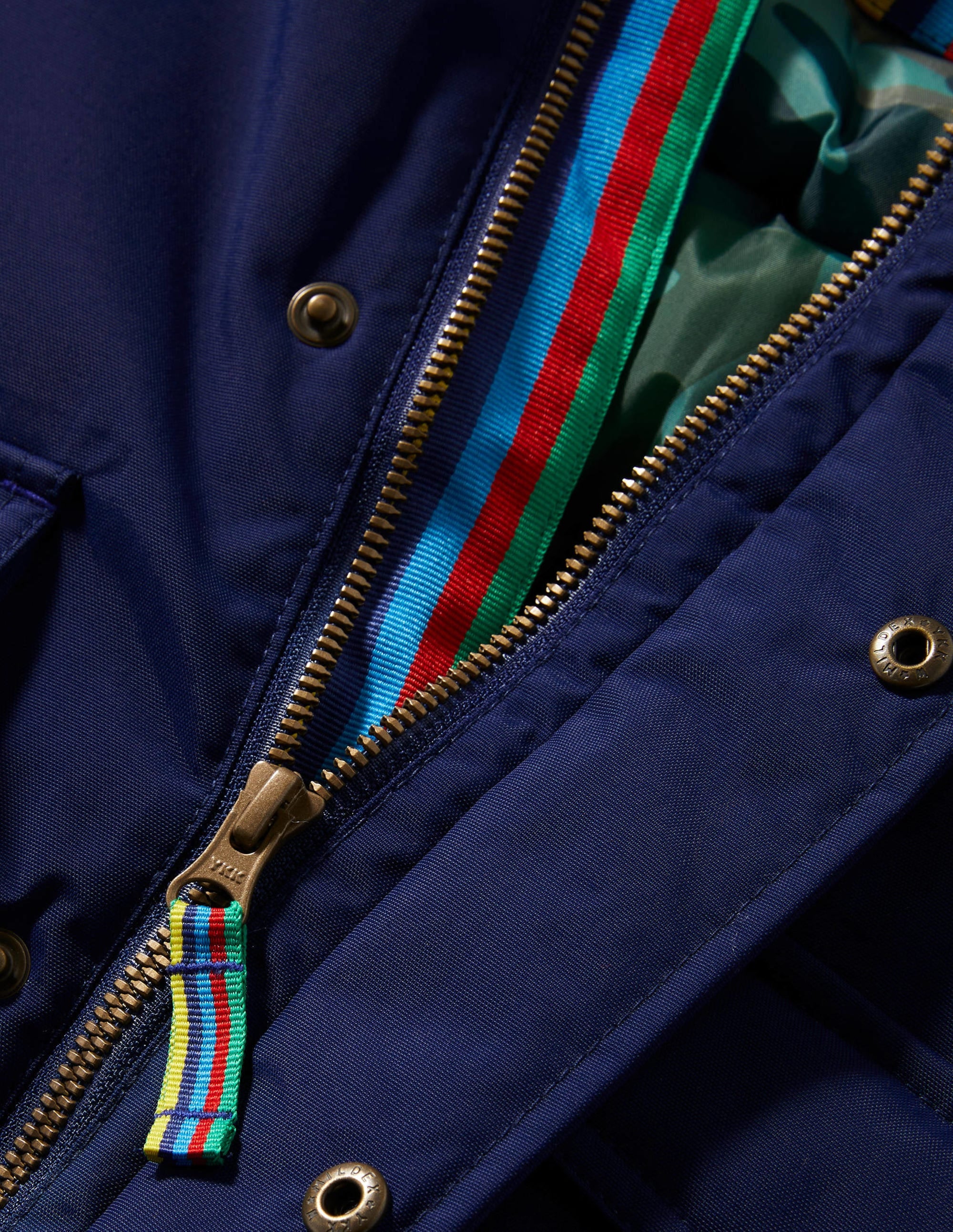 Navy Hooded Waterproof Parka-Schuluniform-Navy - Image 3