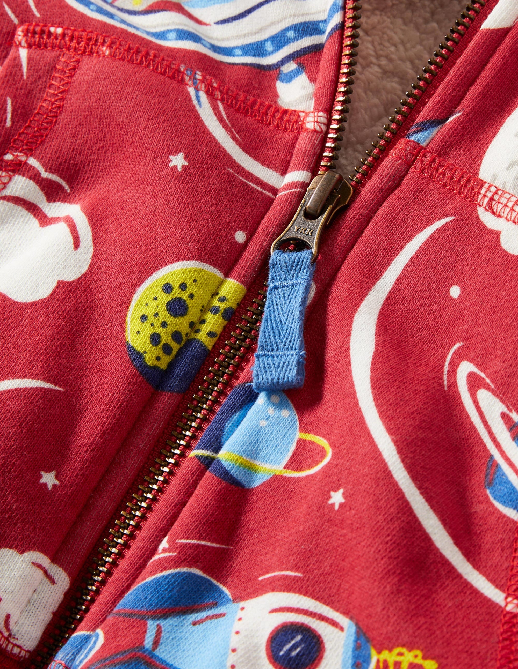 Sweat à capuche doublé et imprimé-Espace rouge tarte aux fraises - Image 3
