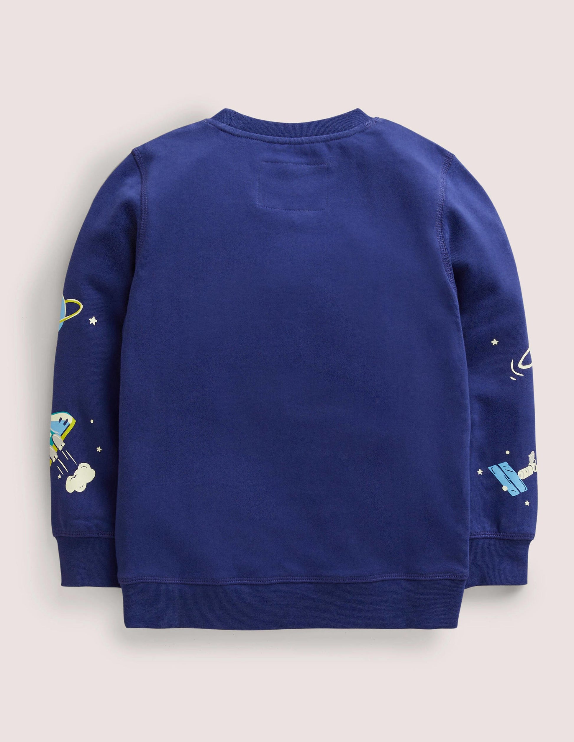 Sweatshirt mit leuchtendem Weltallmotiv-Schuluniform-Navy, Weltallmuster-2