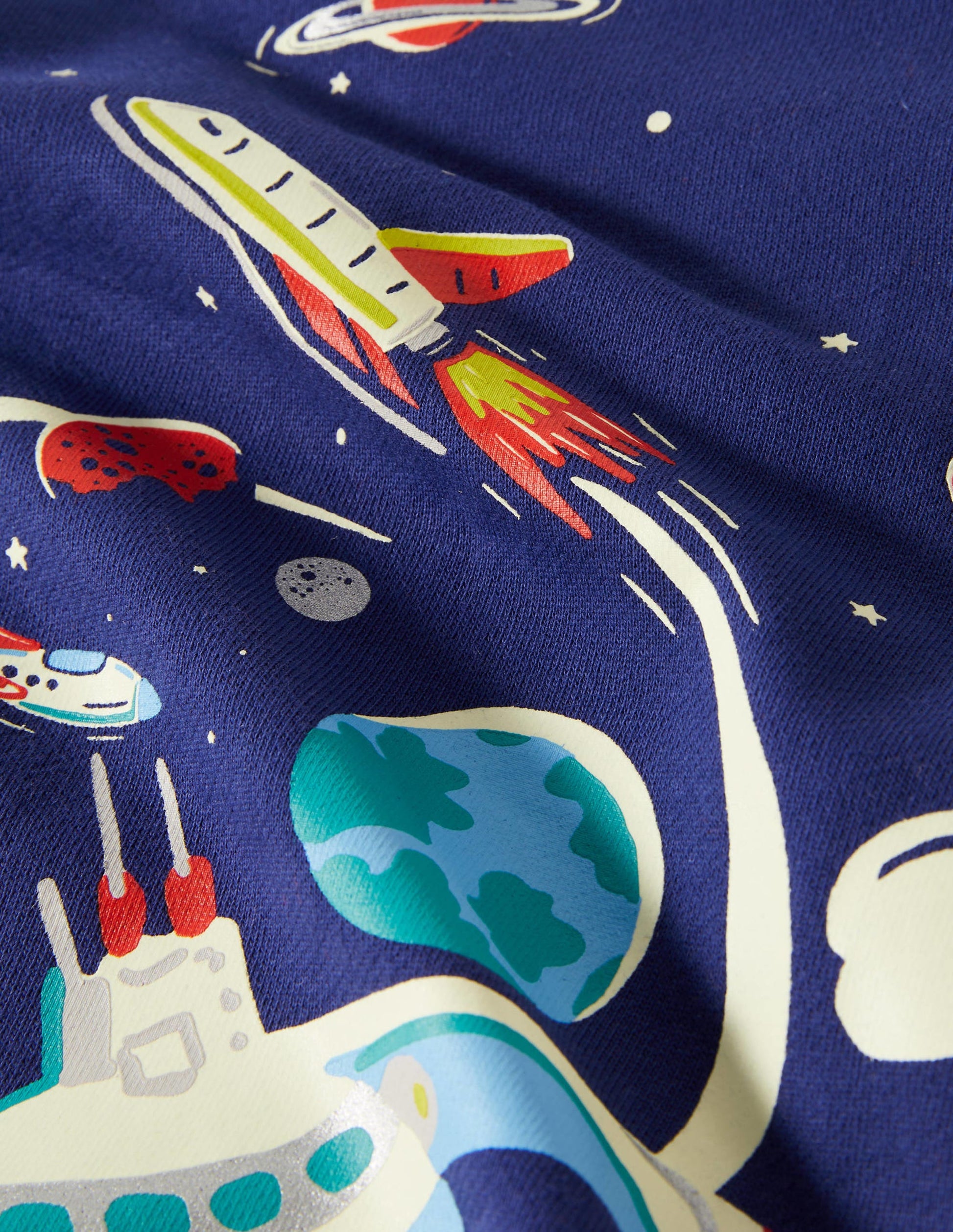 Sweatshirt mit leuchtendem Weltallmotiv-Schuluniform-Navy, Weltallmuster-3