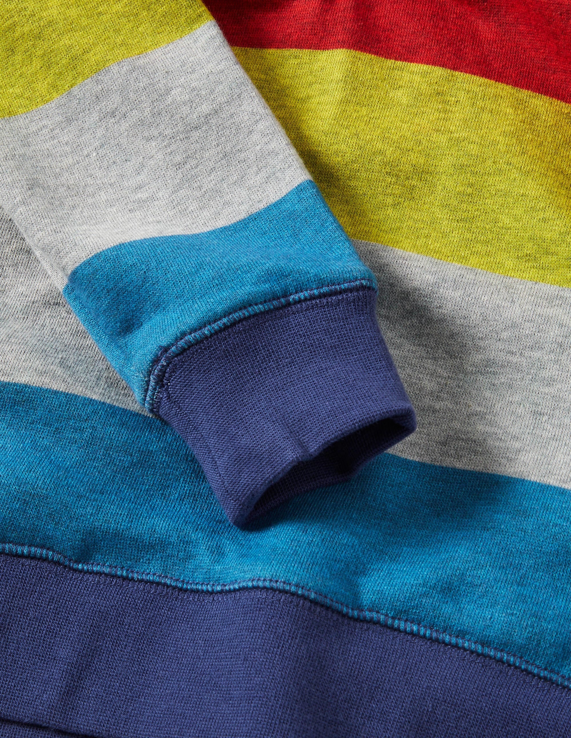 Hoodie mit Regenbogenstreifen-Bunt, Regenbogenfarben - Image 3