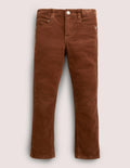 Slim Cord Stretch Jeans-Butterscotch Brown