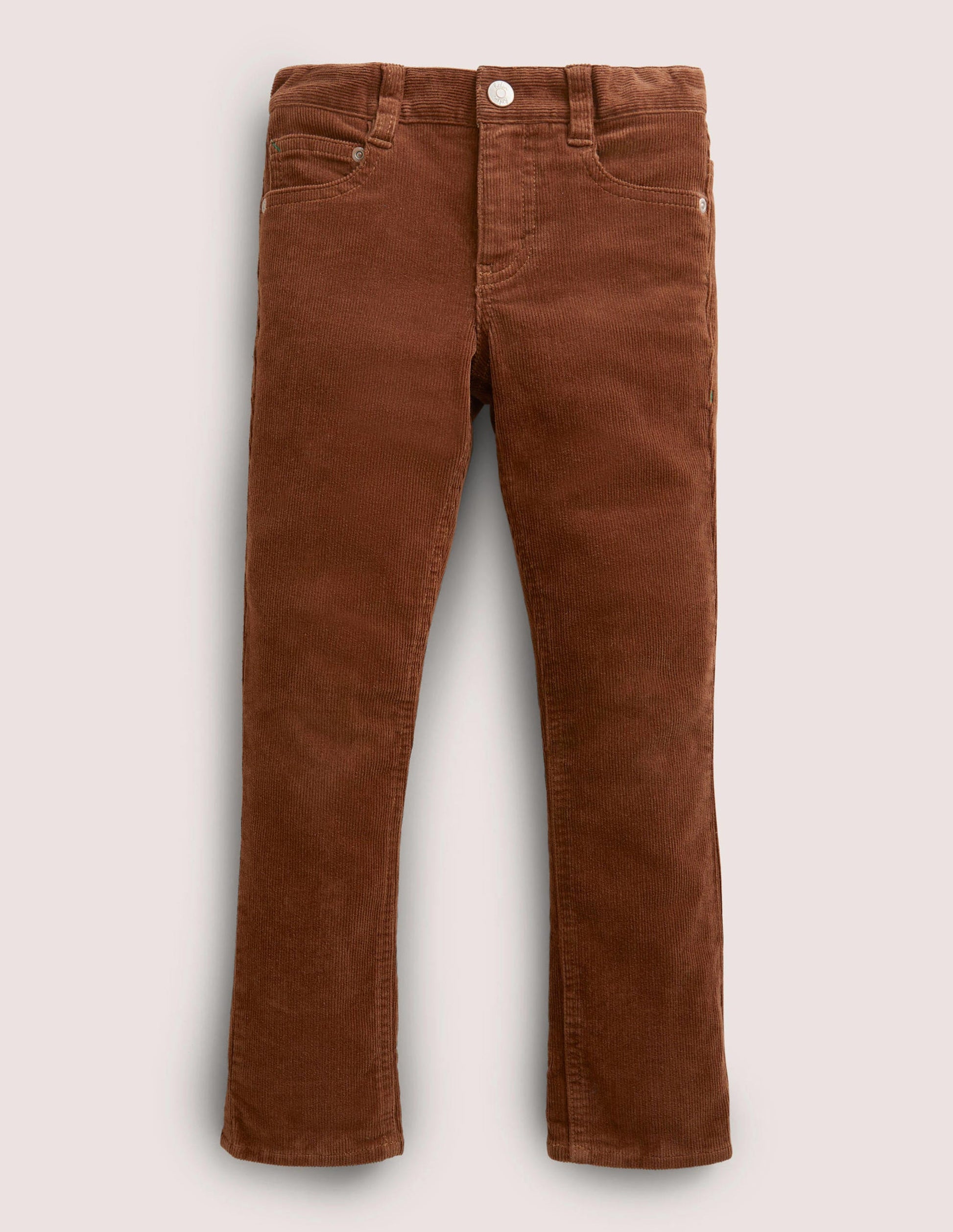 Slim Cord Stretch Jeans-Butterscotch Brown-1