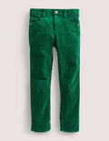Jean slim en velours côtelé stretch-Vert ombragé