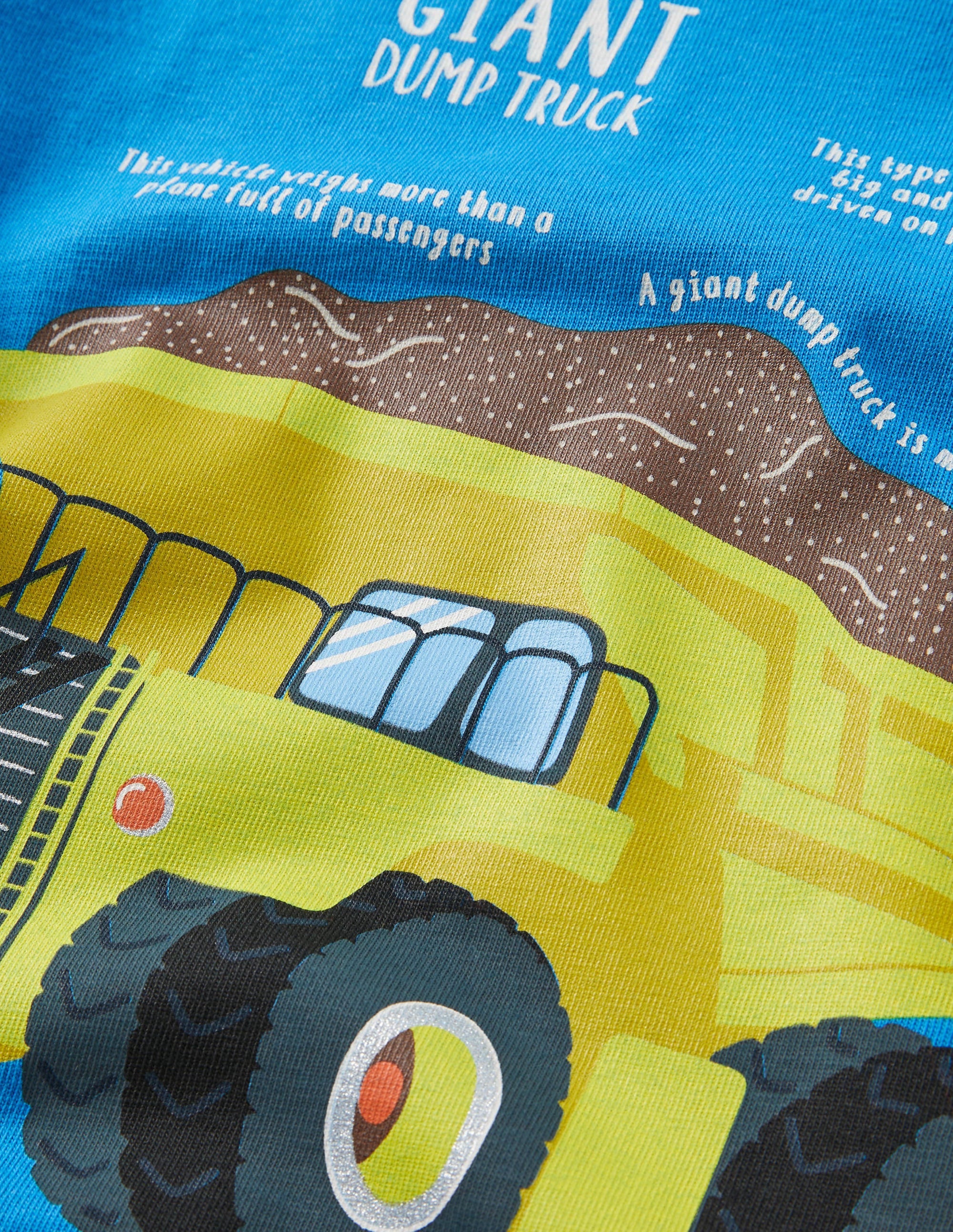 T-shirt éducatif-Camion benne bleu marocain - Image 3