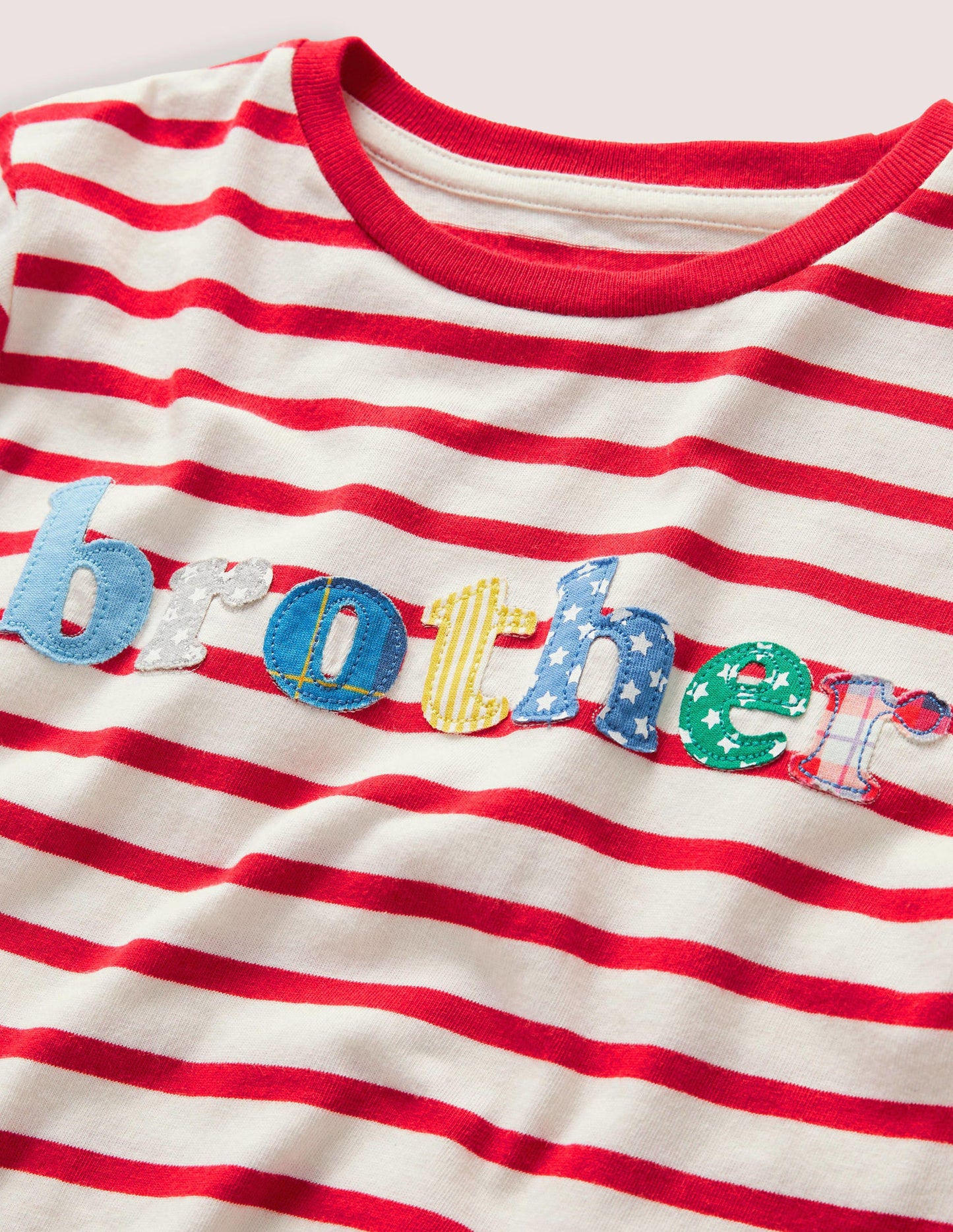 T-Shirt mit Brother-Schriftzug-Rockabilly-Rot