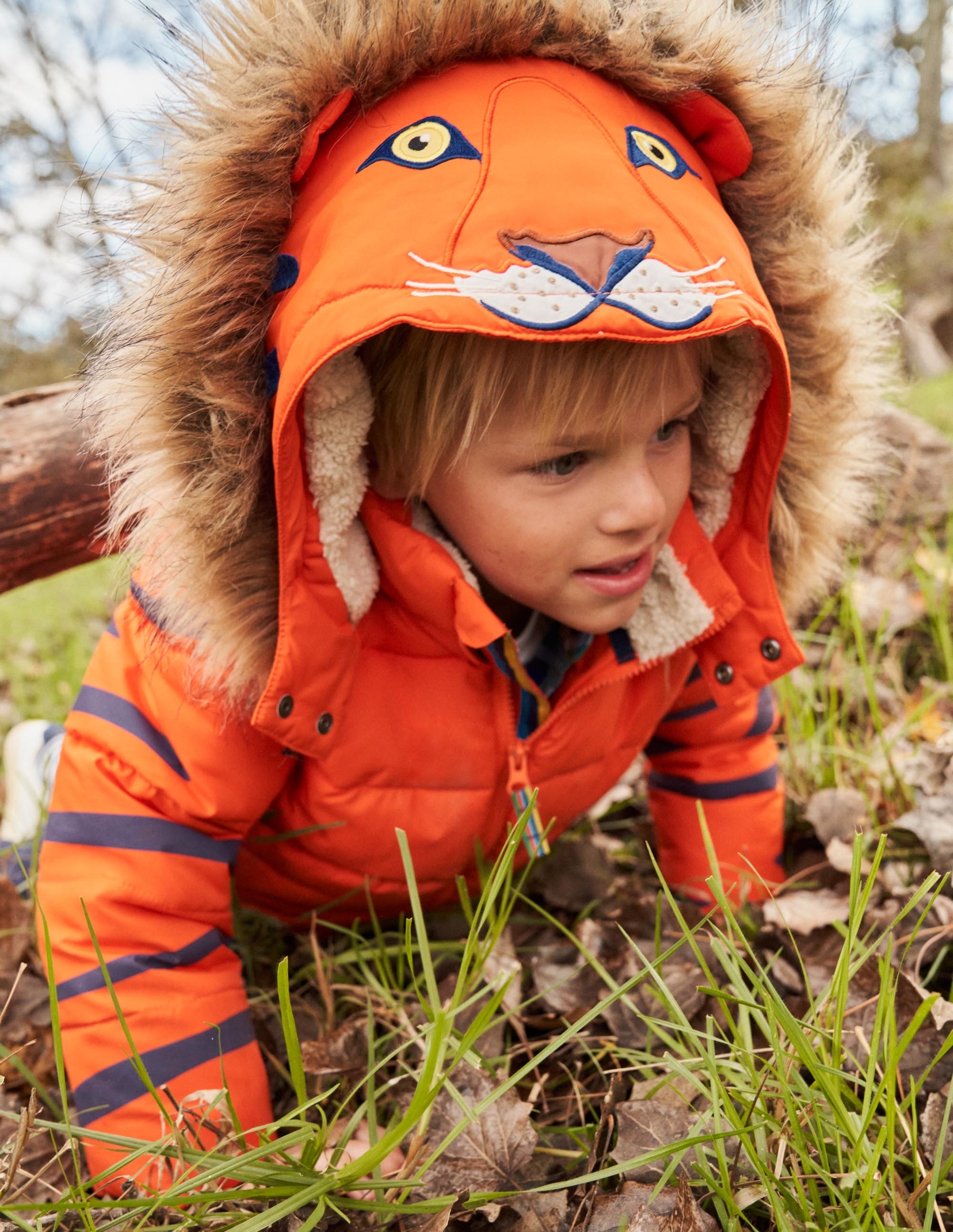 Doudoune fun-Tigre orange mandarine - Image 4