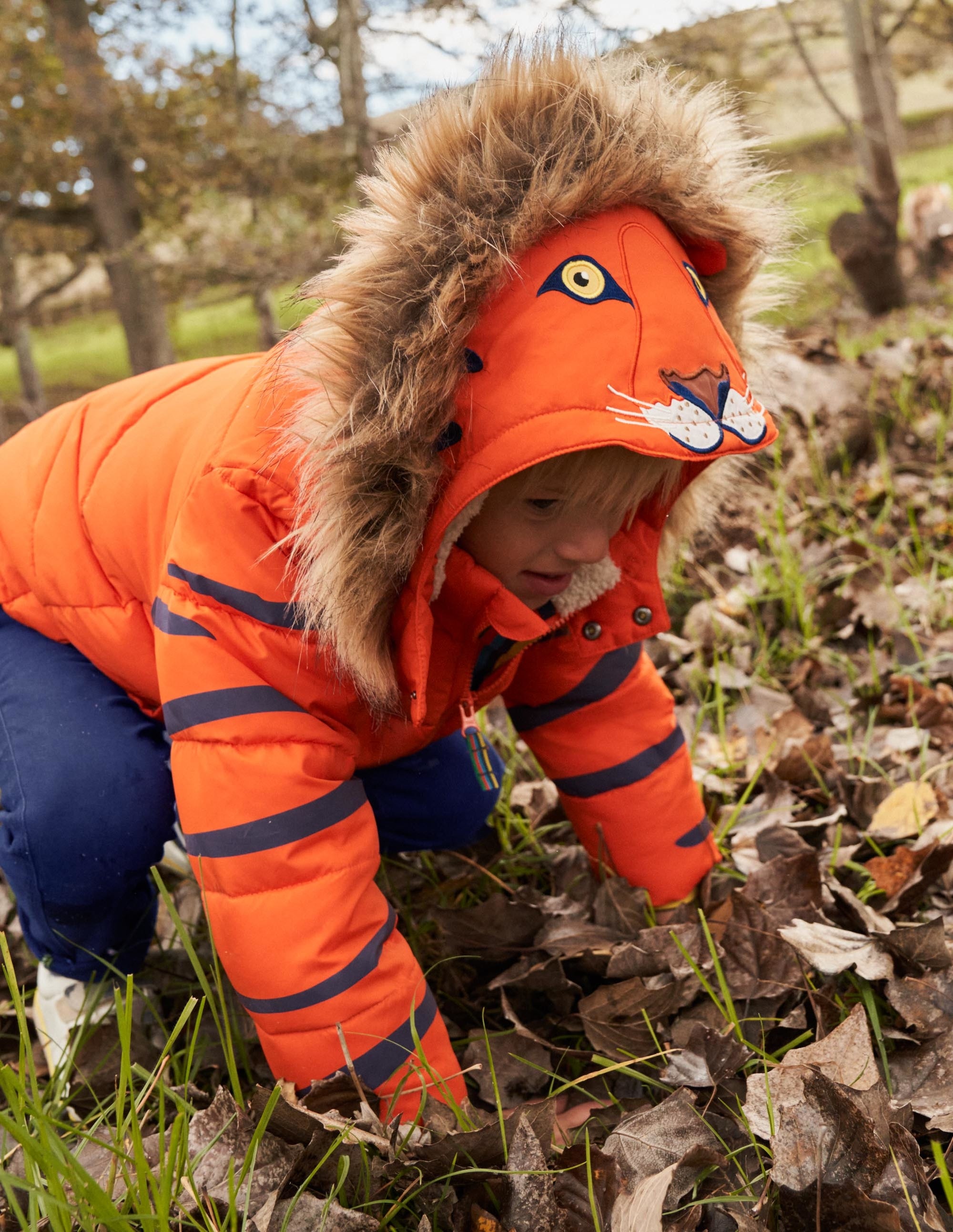 Doudoune fun-Tigre orange mandarine - Image 6