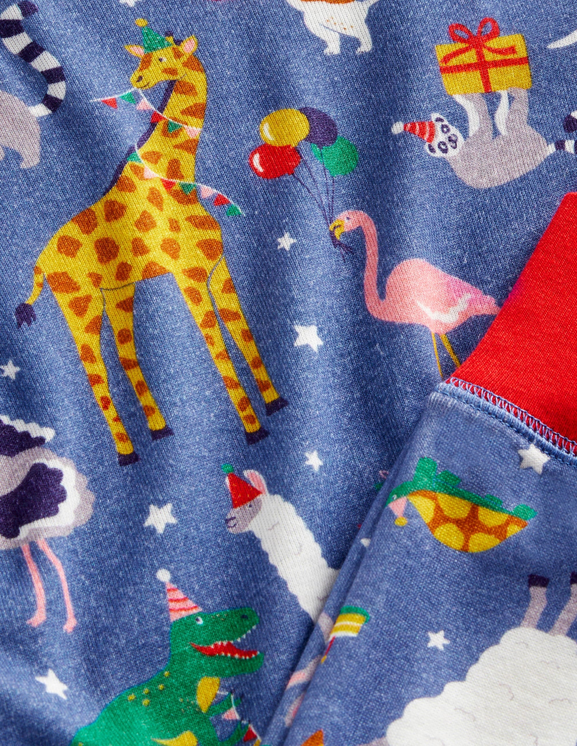Snug Single Long John Pyjamas-Multi Birthday Print - Image 3