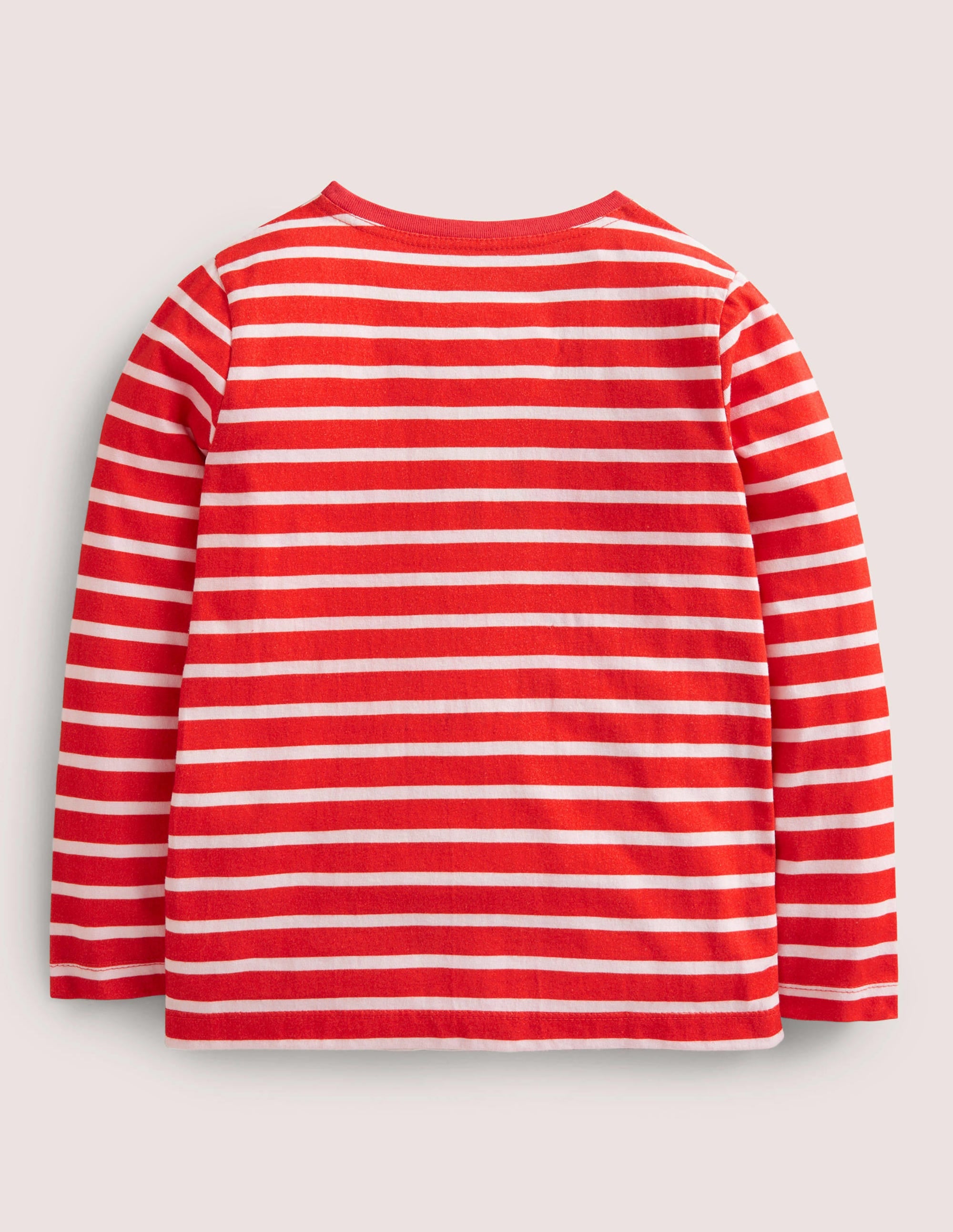 Bretonshirt mit Applikation-Erdbeerkuchenrot, Lastwägen - Image 2