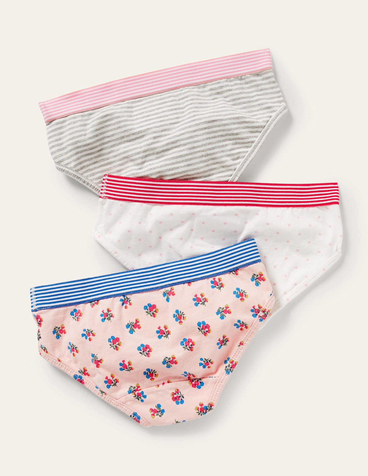 Unterhosen im 3er-Pack-Rosa, Blumenmuster - Image 2