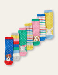 7 paires de chaussettes-Animaux de compagnie multi