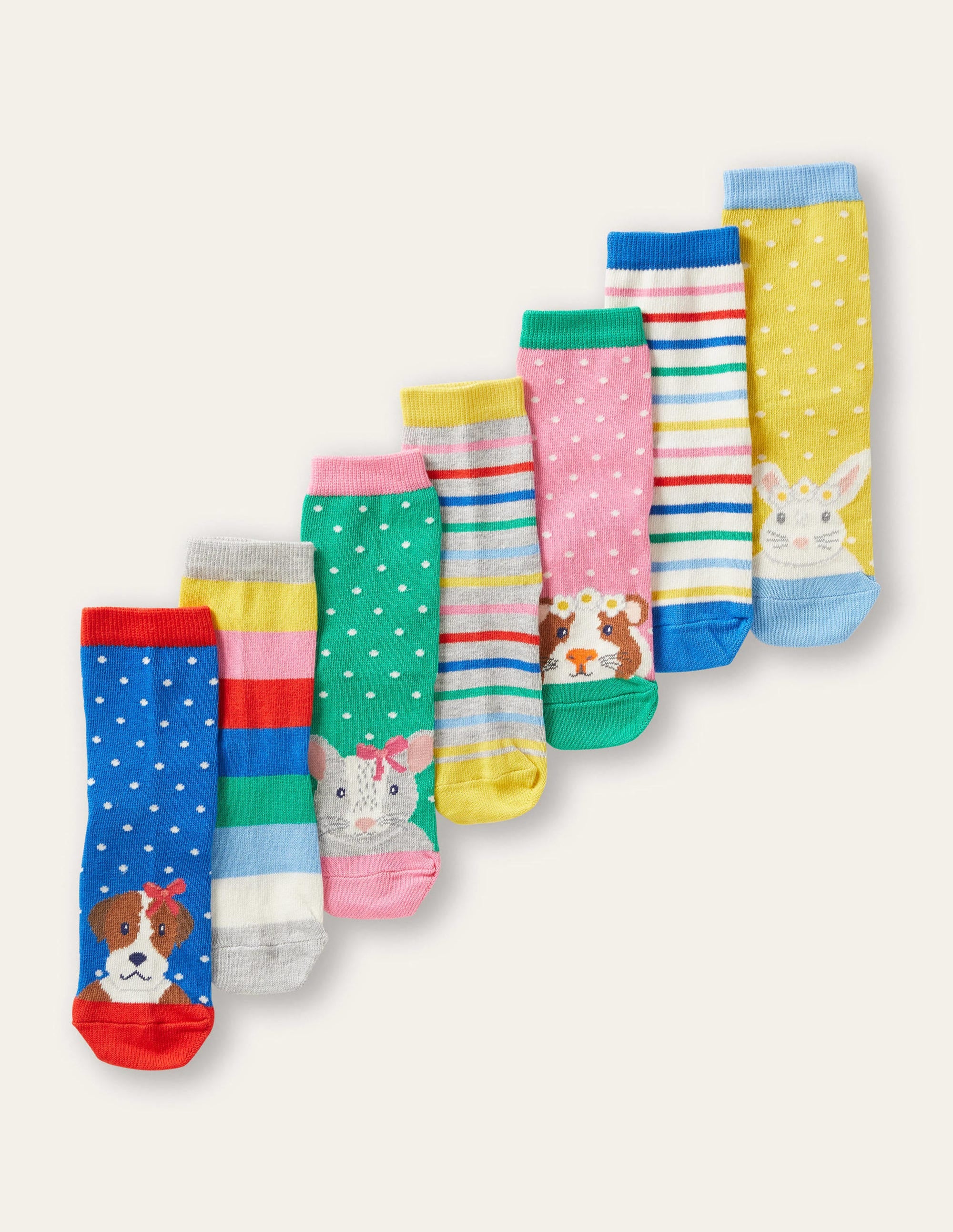 7 paires de chaussettes-Animaux de compagnie multi - Image 1