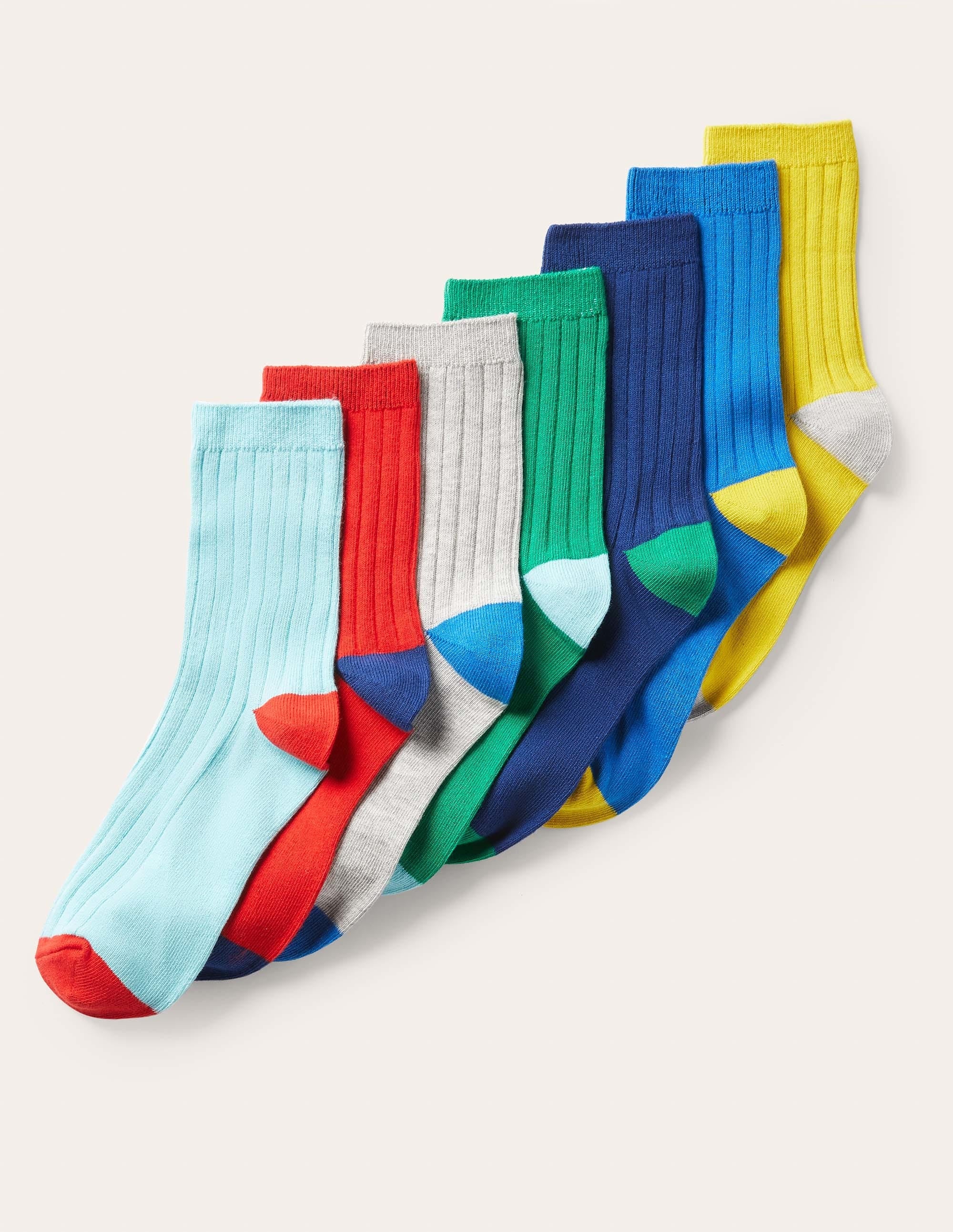 7 paires de chaussettes côtelées-Arctic - Image 1