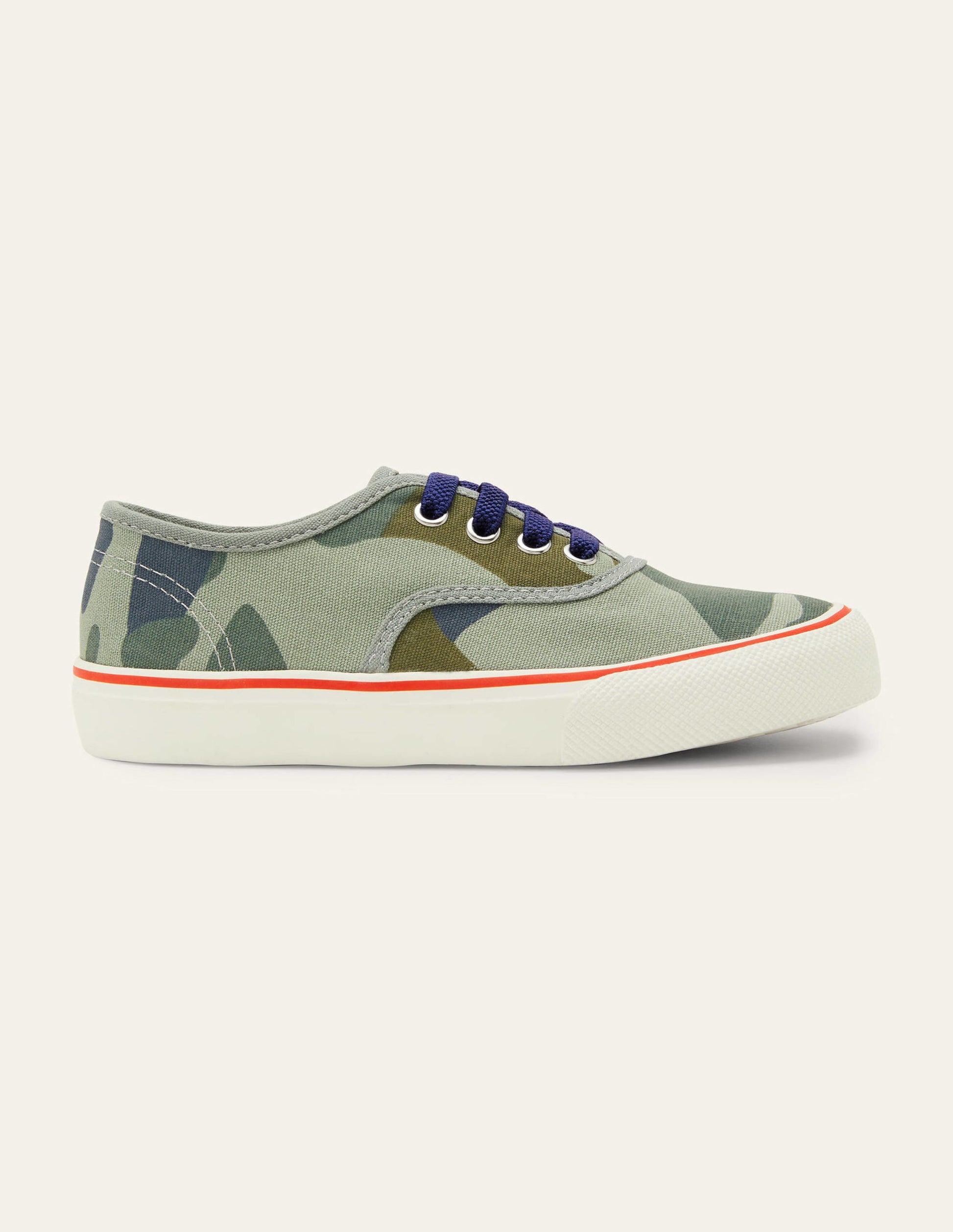 Baskets basses en toile-Camouflage vert-2