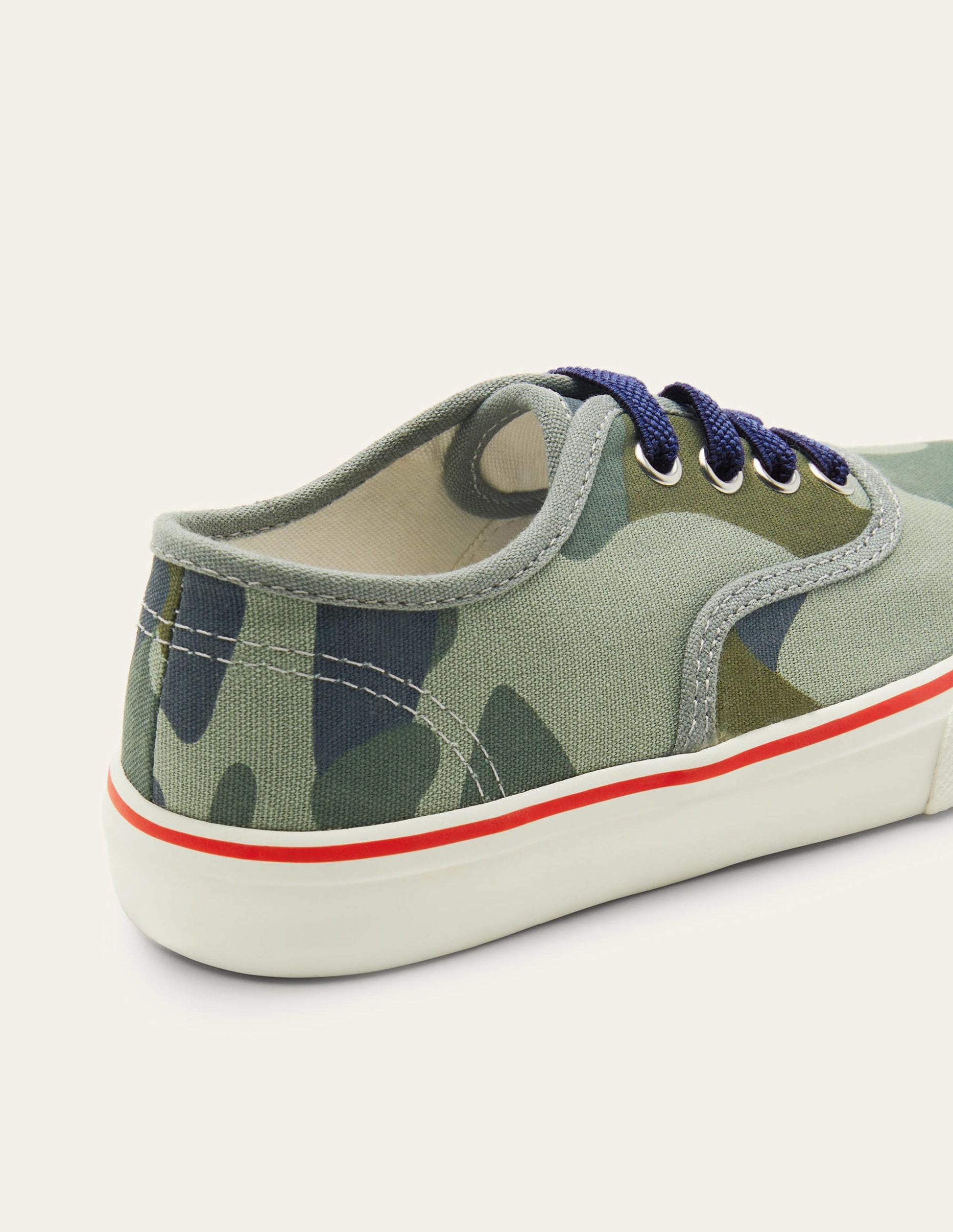 Baskets basses en toile-Camouflage vert-3