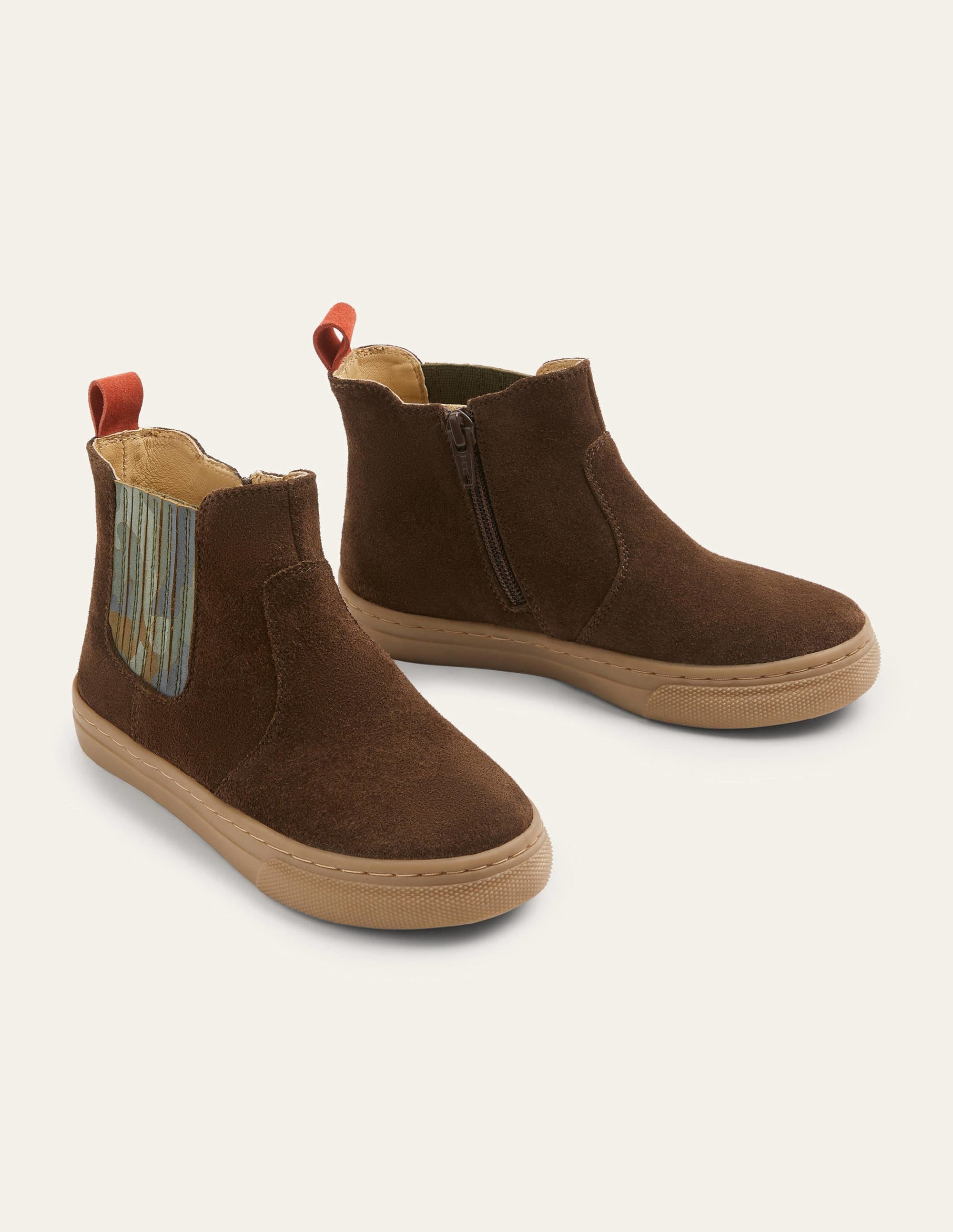 Bottines en daim-Marron - Image 2
