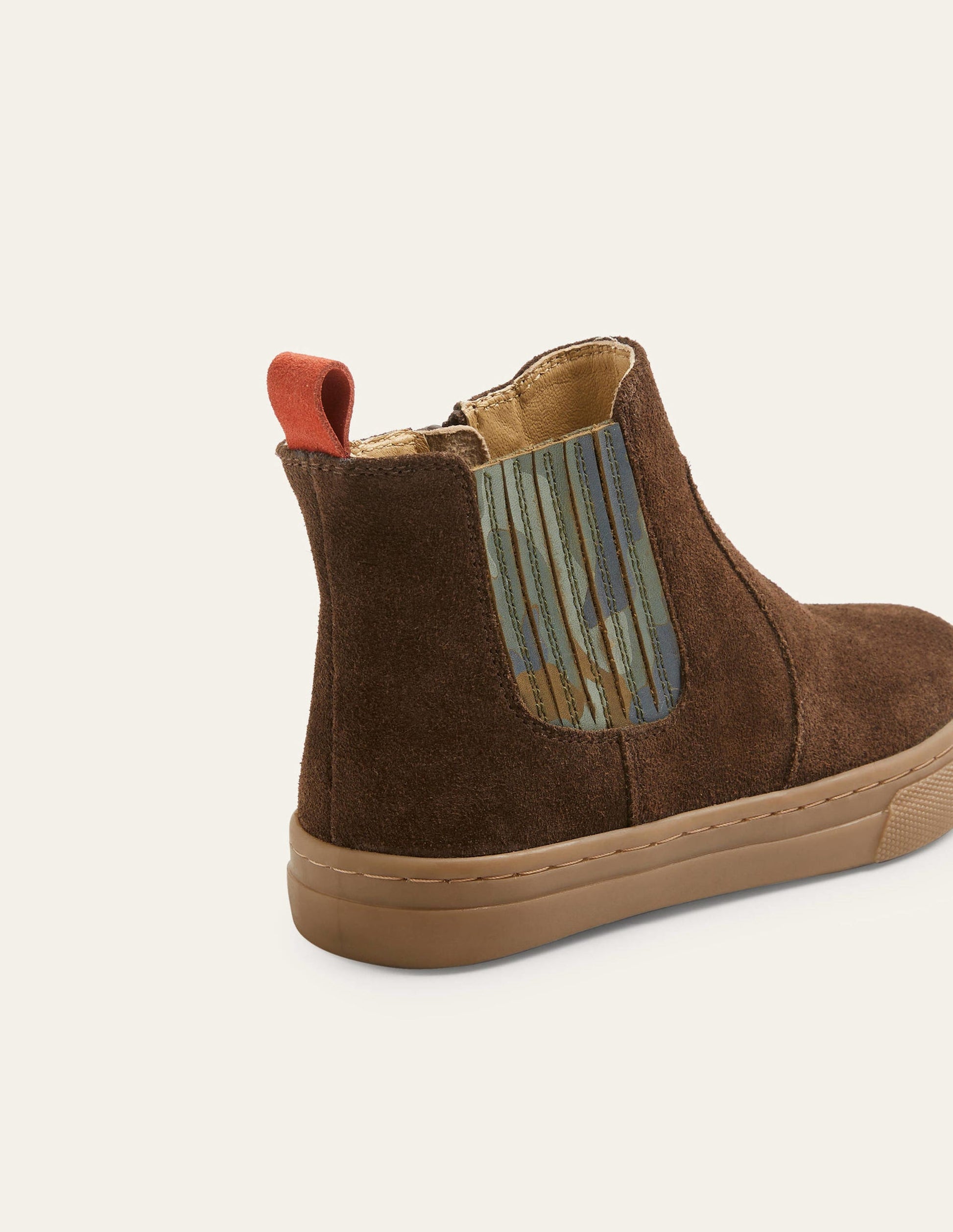 Bottines en daim-Marron-3