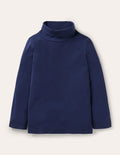 Roll Neck Supersoft T-shirt-College Navy