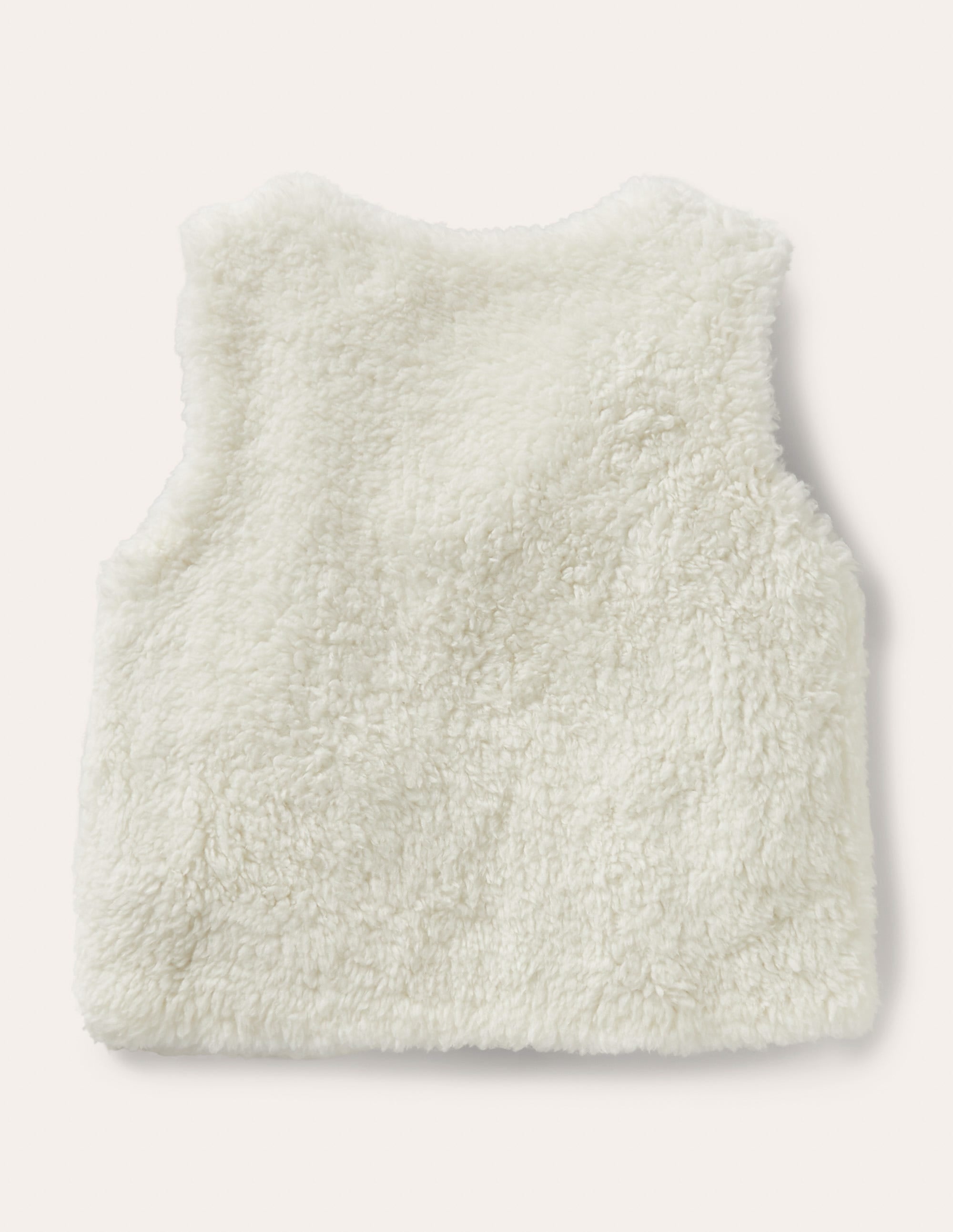 Cosy Appliqué Pocket Gilet-Ivory - Image 2