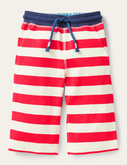 Jersey-Baggyhose-Erdbeerkuchenrot/Naturweiß-1