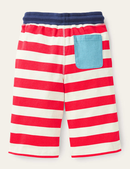 Jersey-Baggyhose-Erdbeerkuchenrot/Naturweiß-2