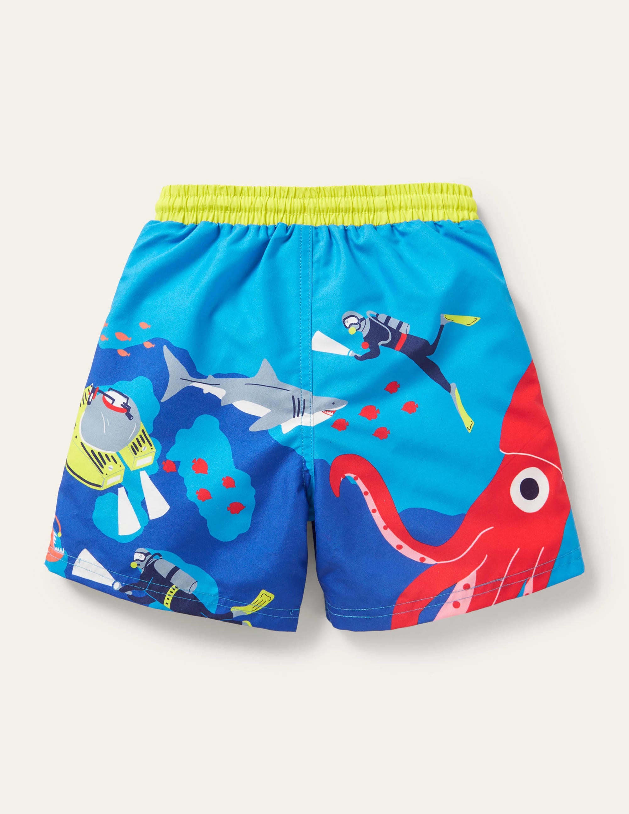 Gemusterte Badeshorts-Marokkoblau, Tiefseetaucher - Image 2