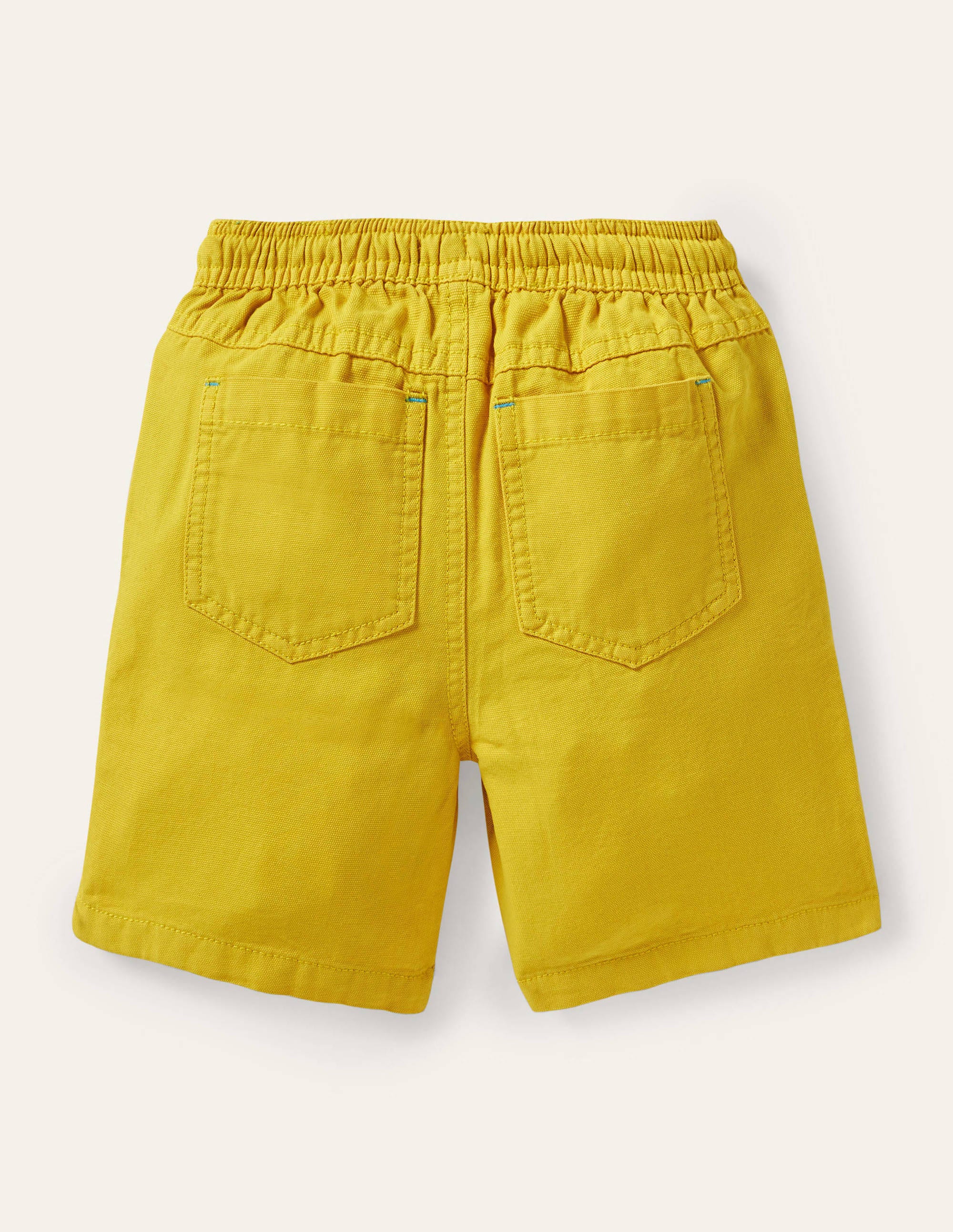 Short à enfiler avec cordon de serrage-Jaune jonquille - Image 2