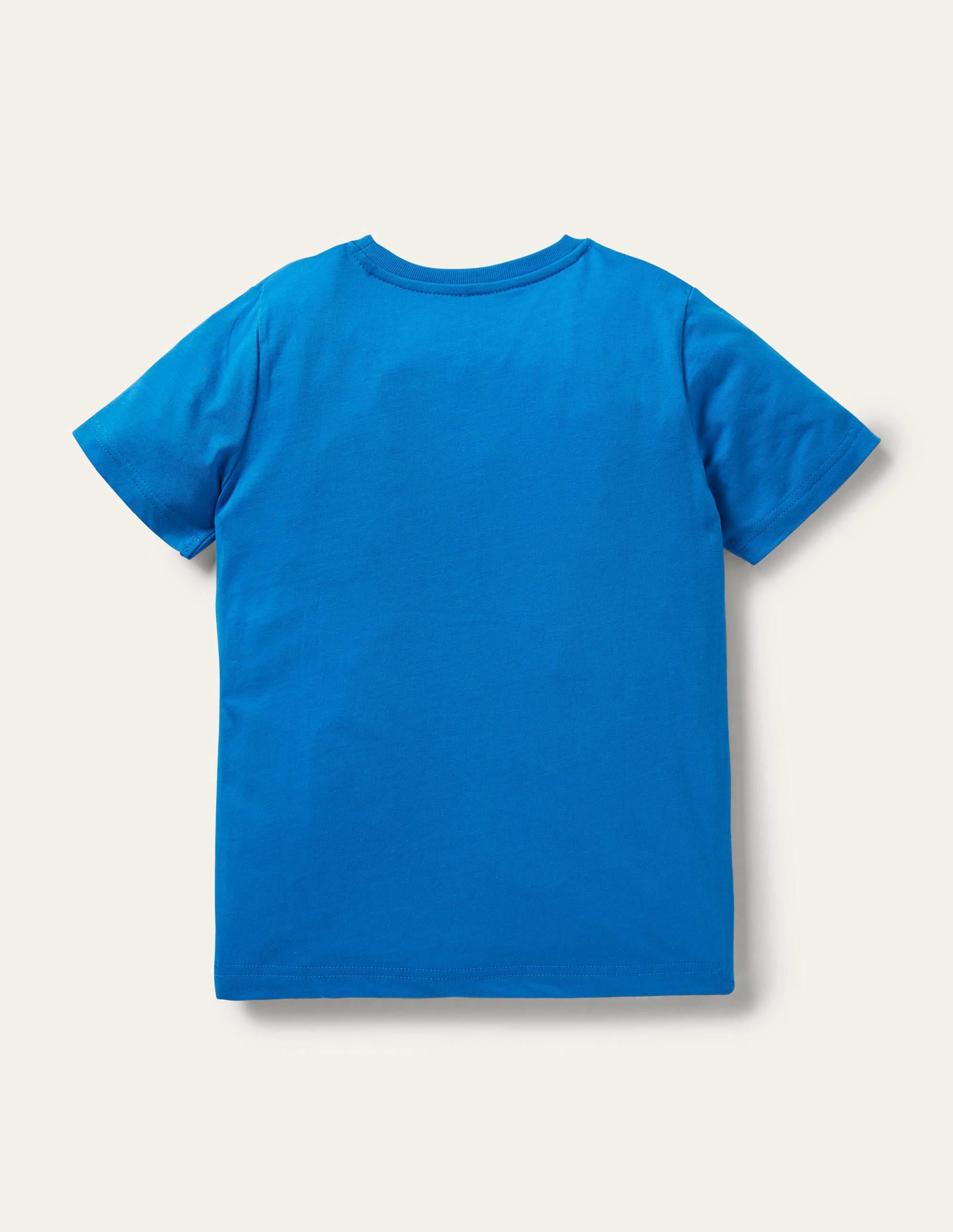 T-Shirt mit Unterwasserapplikation-Marokkoblau, Tintenfisch - Image 2