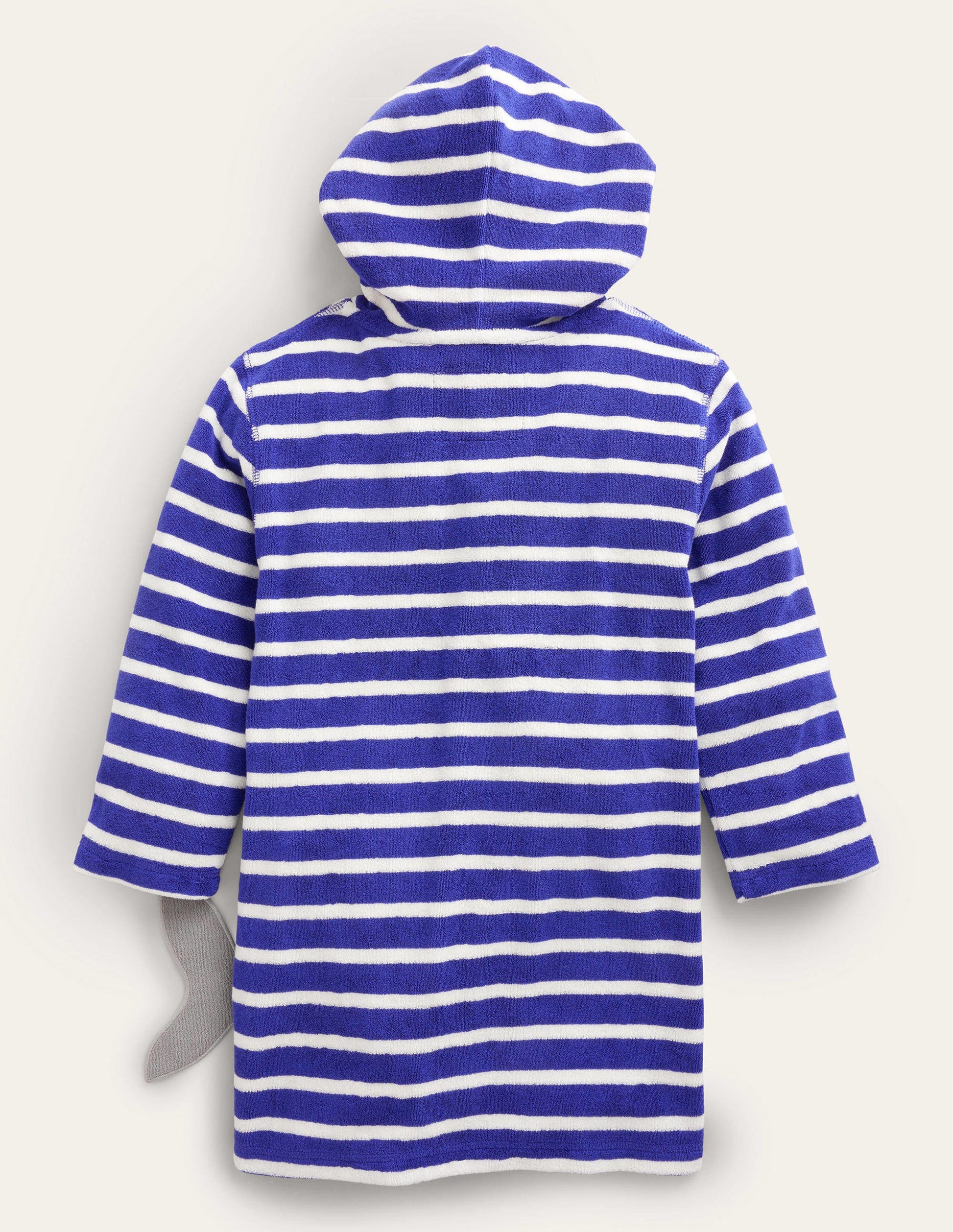 Poncho en éponge à appliqué-Requin bleu azurant-2