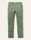 Schmal geschnittene Jersey-Jeans-Rosmaringrün