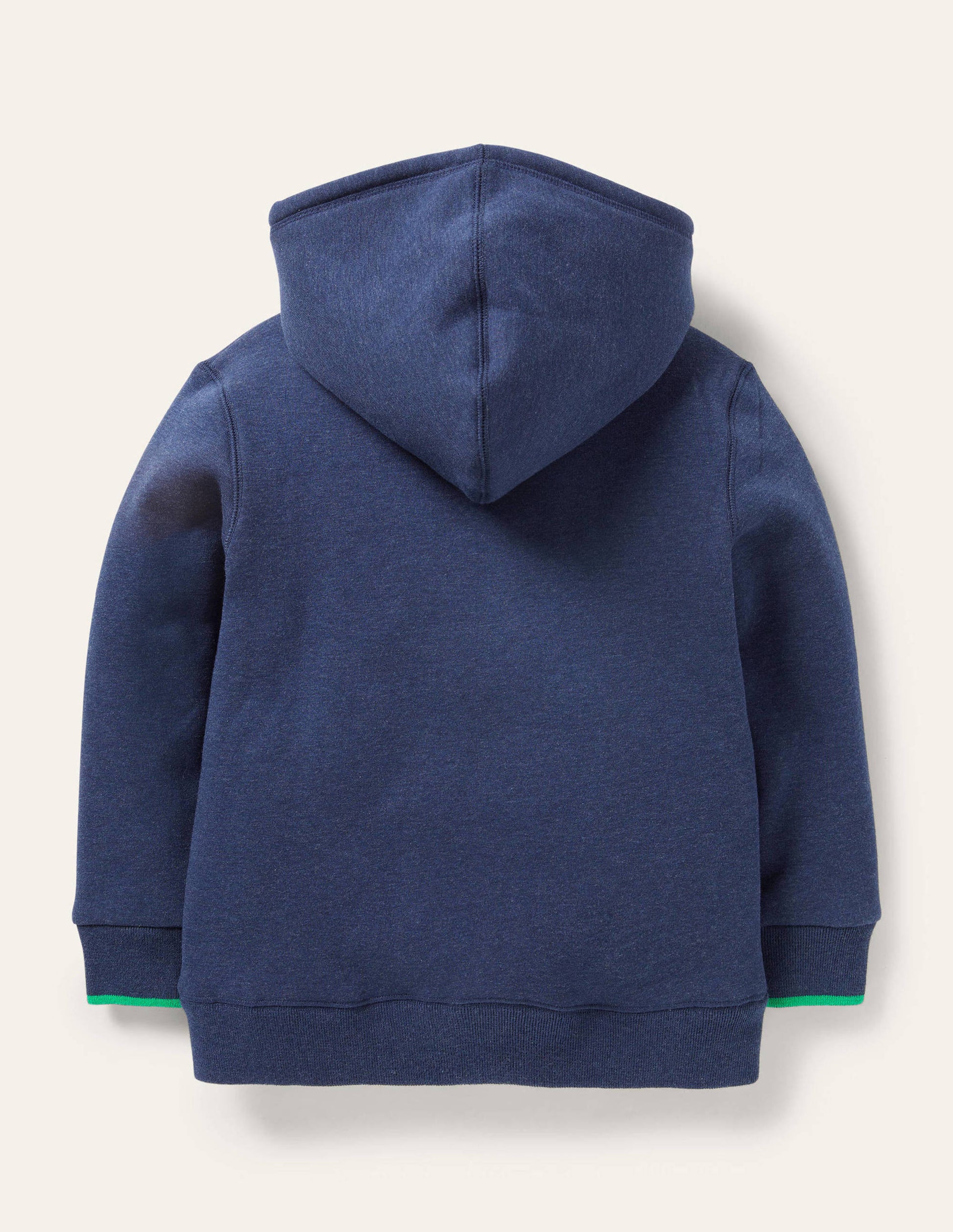 Kapuzenjacke mit kuscheligem Futter-Blau Meliert-2