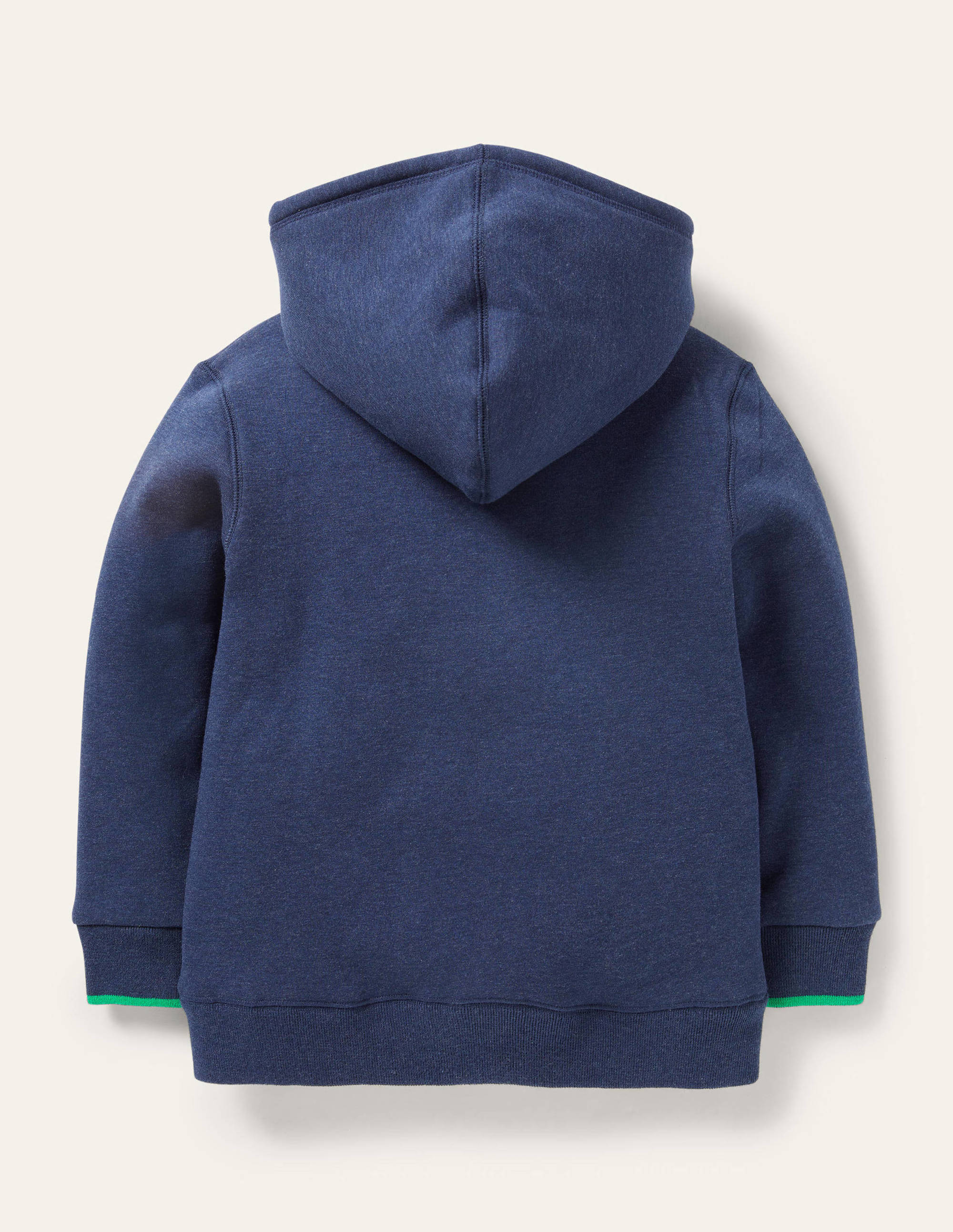 Kapuzenjacke mit kuscheligem Futter-Blau Meliert - Image 2