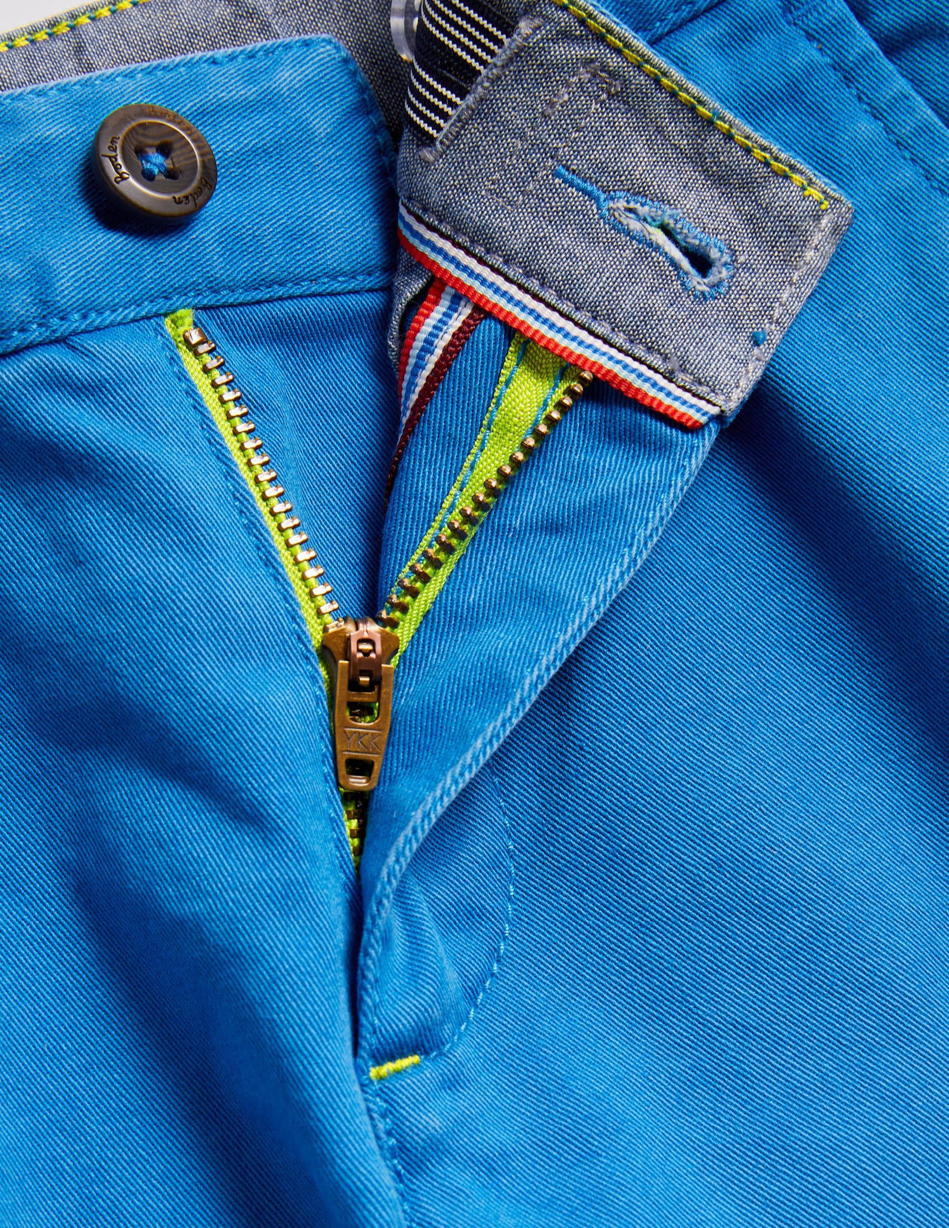 Pantalon chino stretch-Bleu marina vif-3
