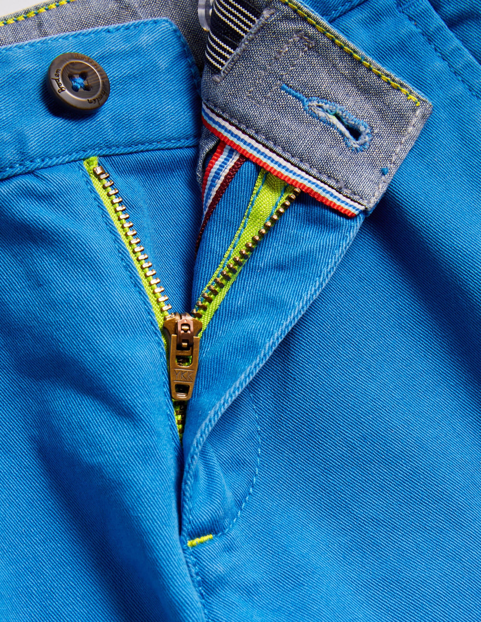 Pantalon chino stretch-Bleu marina vif - Image 3
