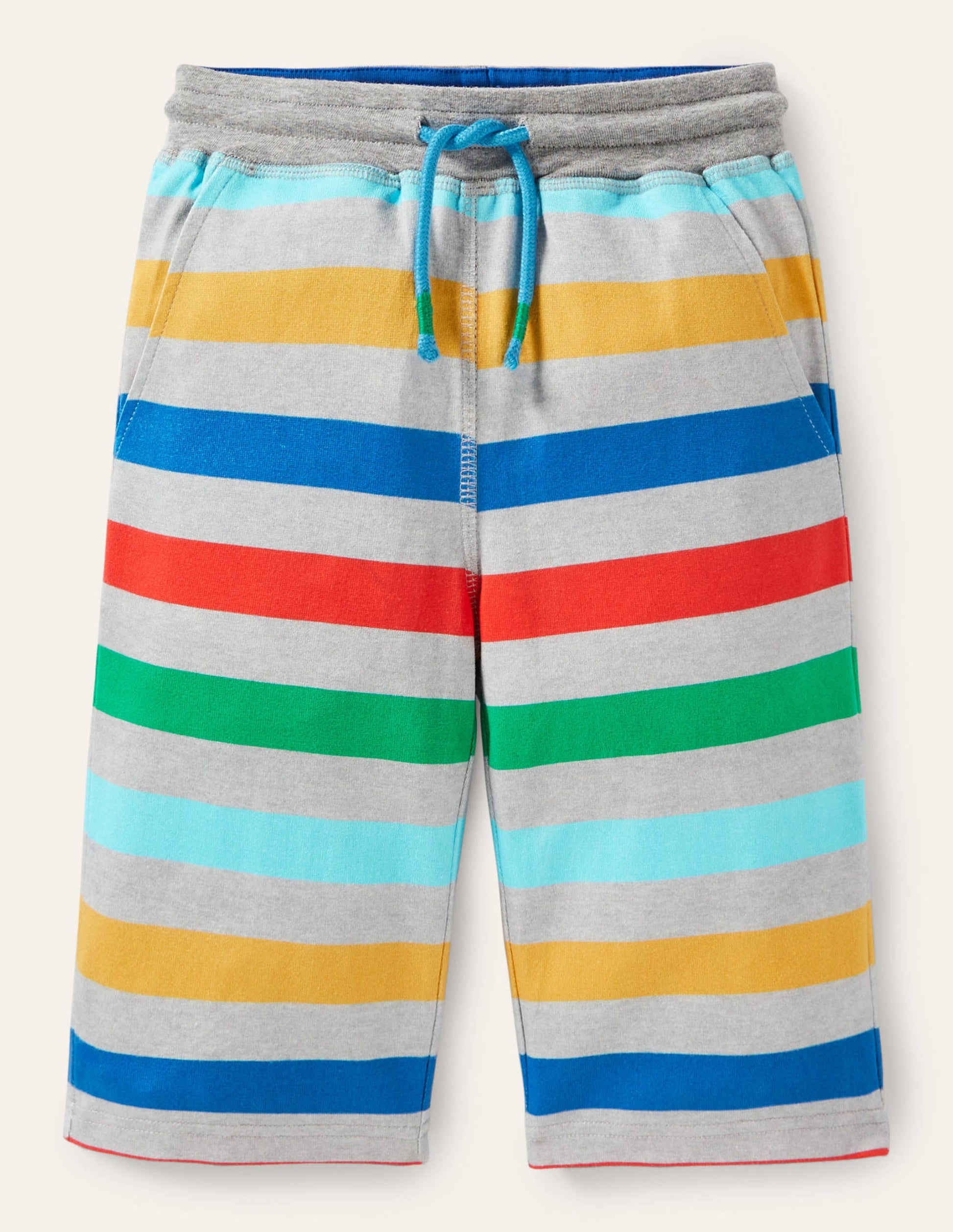 Jersey Baggies-Grey Rainbow Multi-1