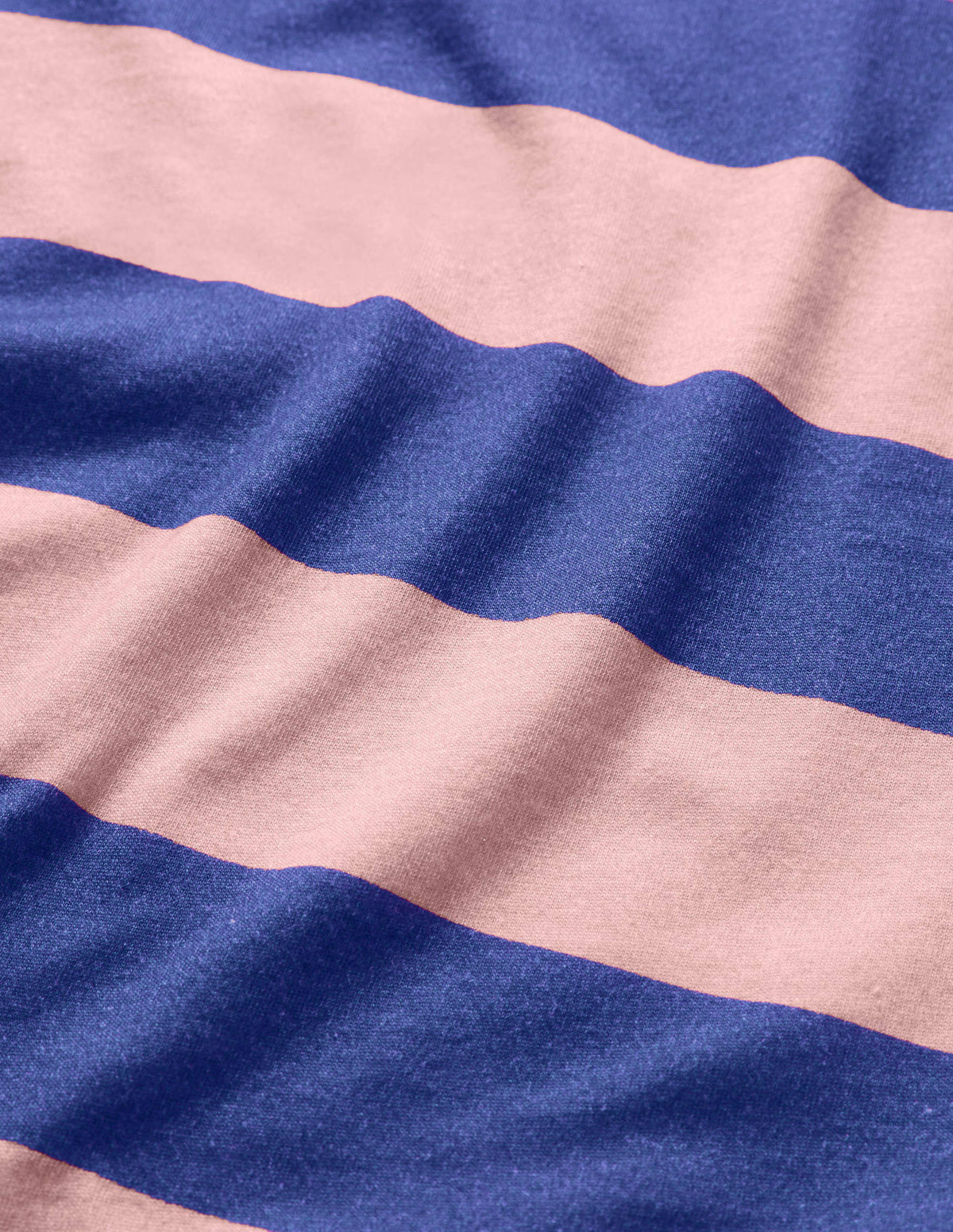 Vorgewaschenes T-Shirt aus Flammgarn-Delfinrosa/Strahlendes Marineblau - Image 3