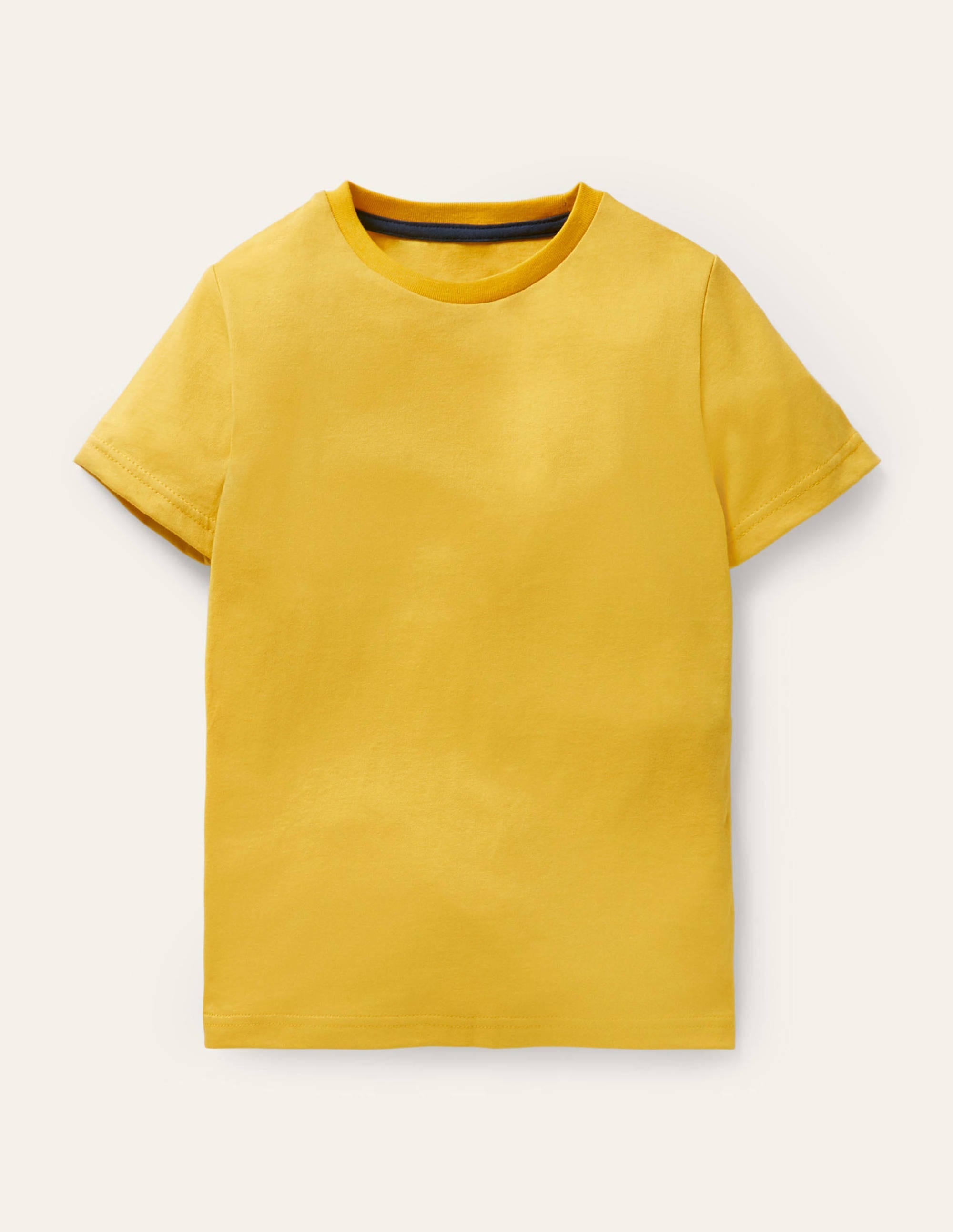 T-shirt délavé en tissu flammé-Jaune maïs - Image 1