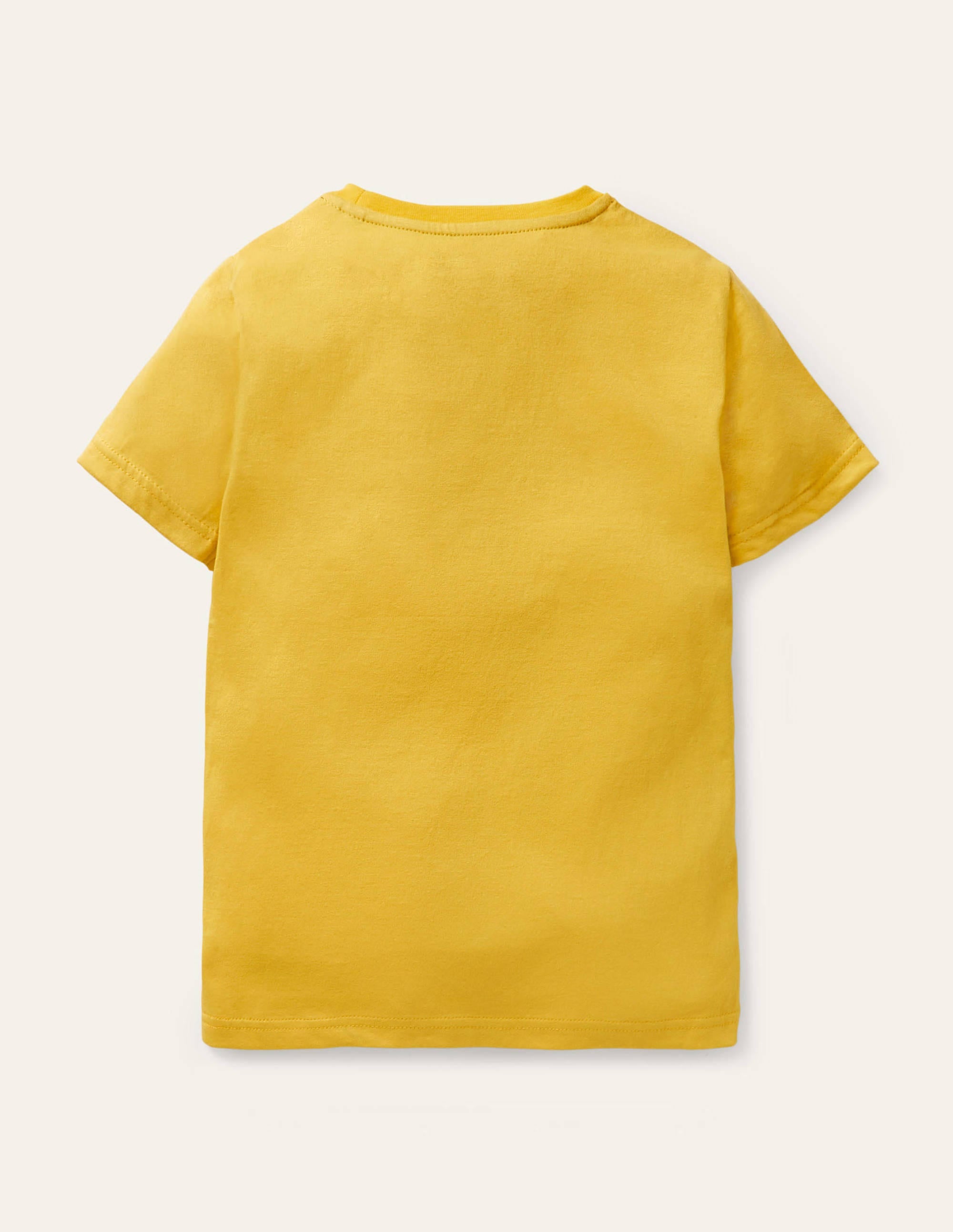 T-shirt délavé en tissu flammé-Jaune maïs - Image 2