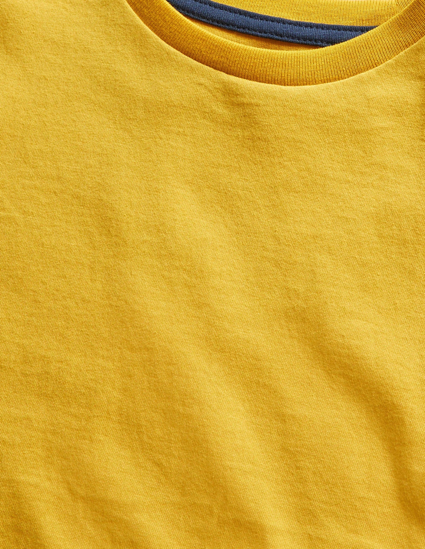 T-shirt délavé en tissu flammé-Jaune maïs