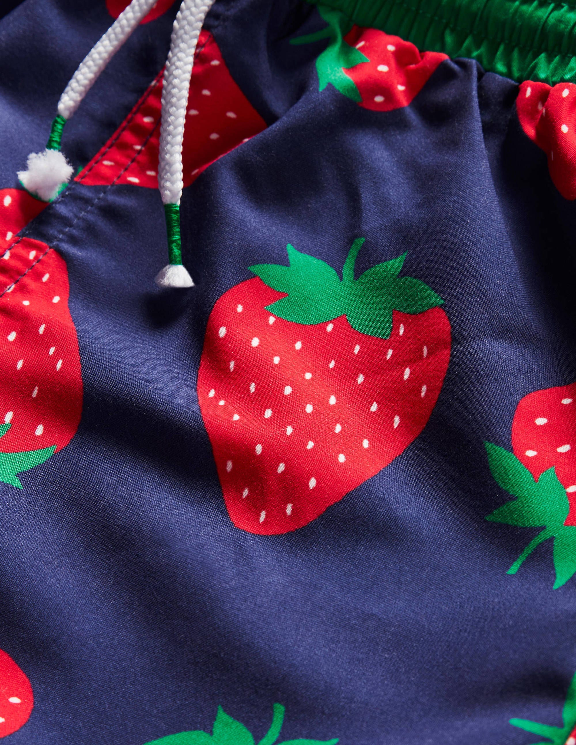 Short de bain imprimé-Fraise bleu marine universitaire - Image 3