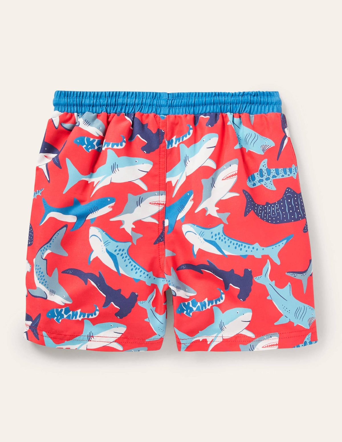 Swim Shorts-Soft Red Sharks-2