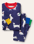 Snug Glow-in-the-dark Pyjamas-Starboard Blue Sausage Dogs